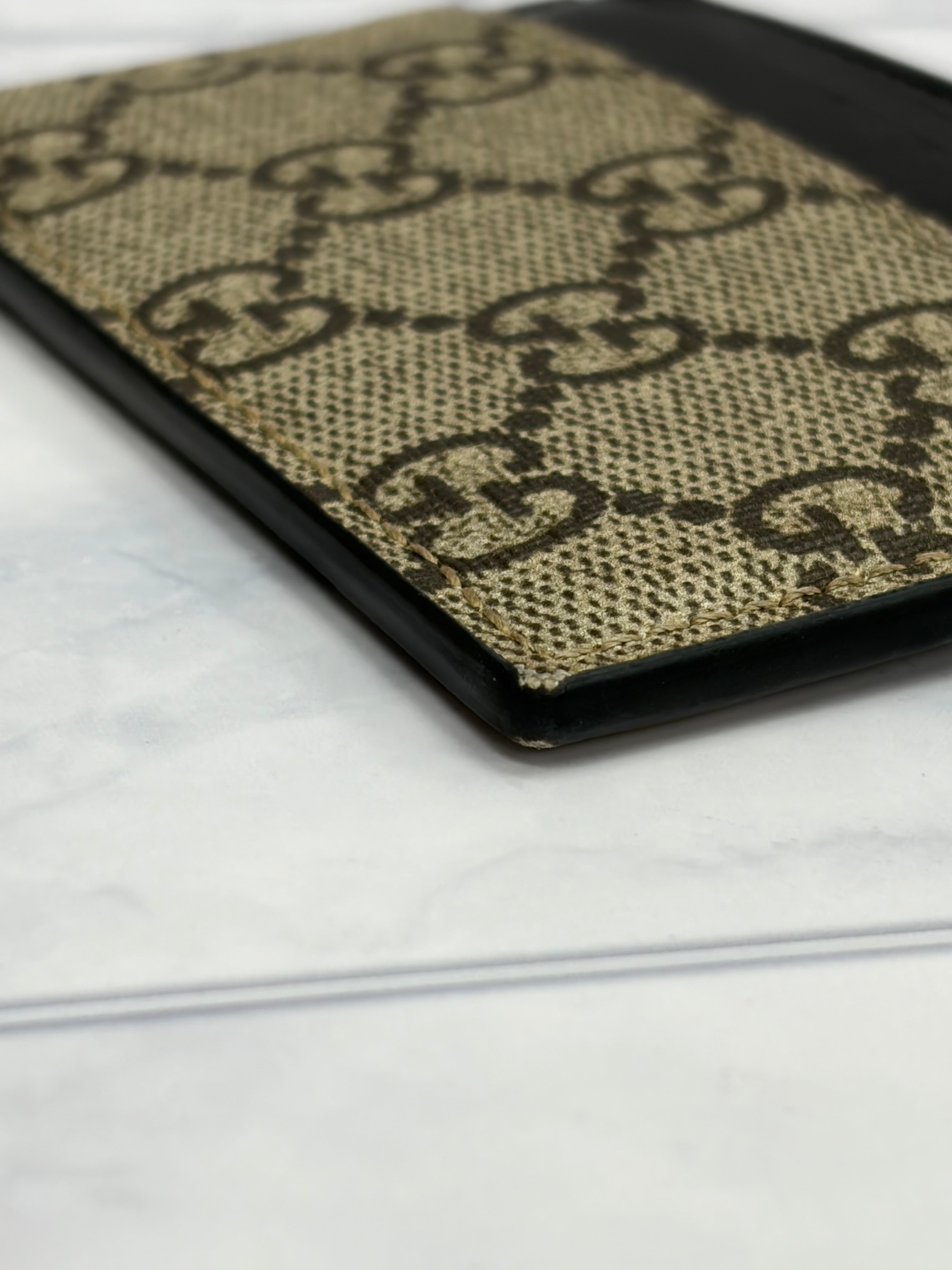 Gucci GG Supreme King Snake Canvas Card Holder