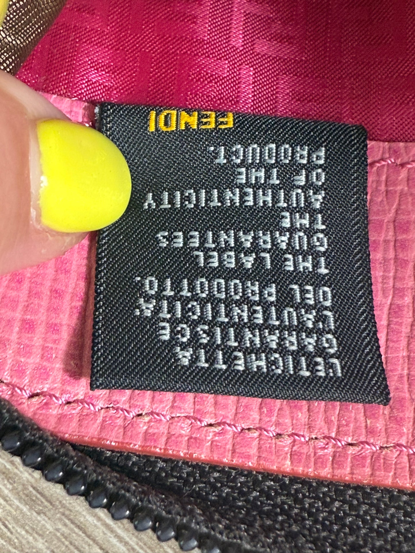 Fendi Zucca Coated Canvas Zippy Wallet