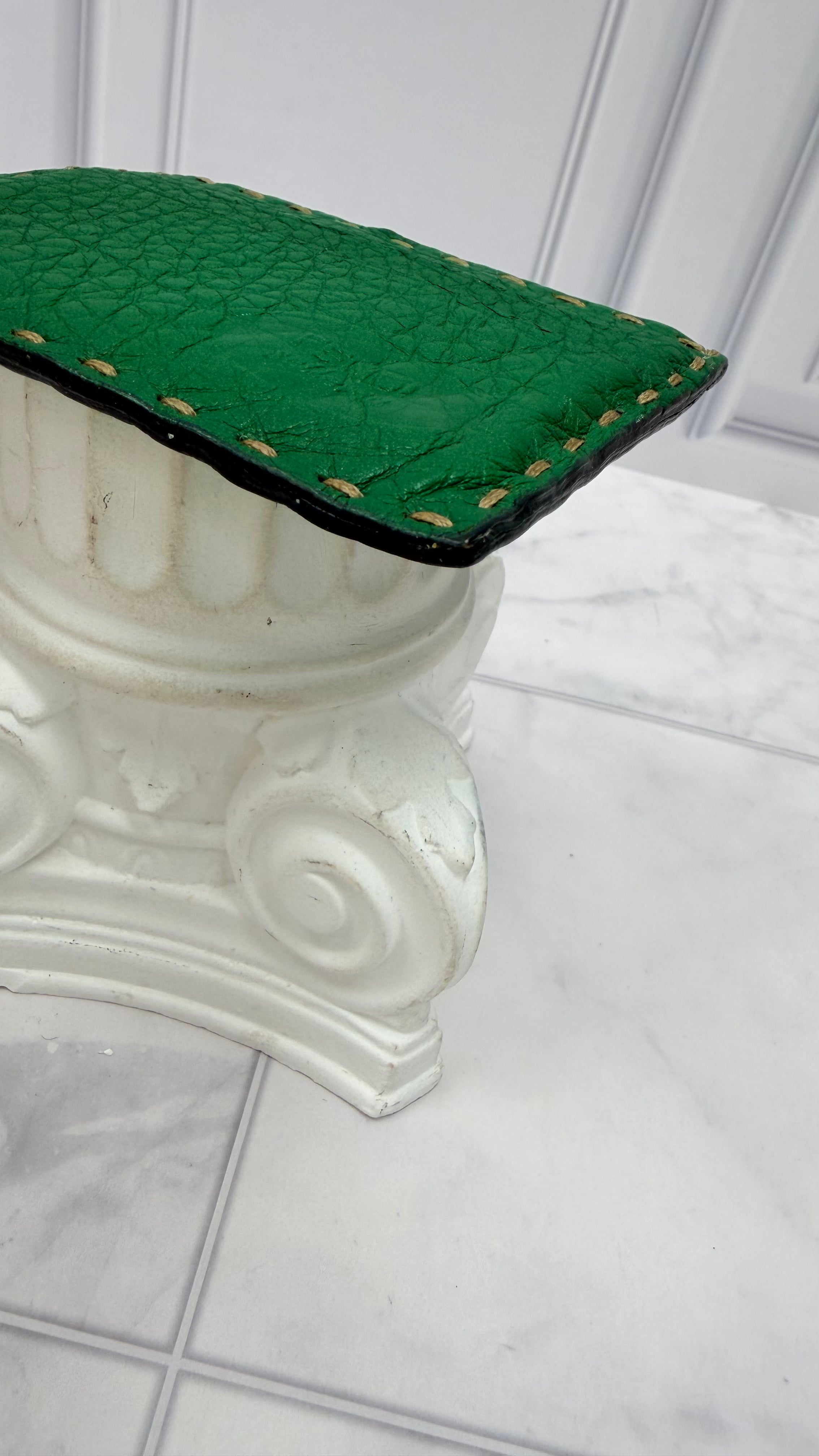 Fendi Green Leather Selleria Card Case