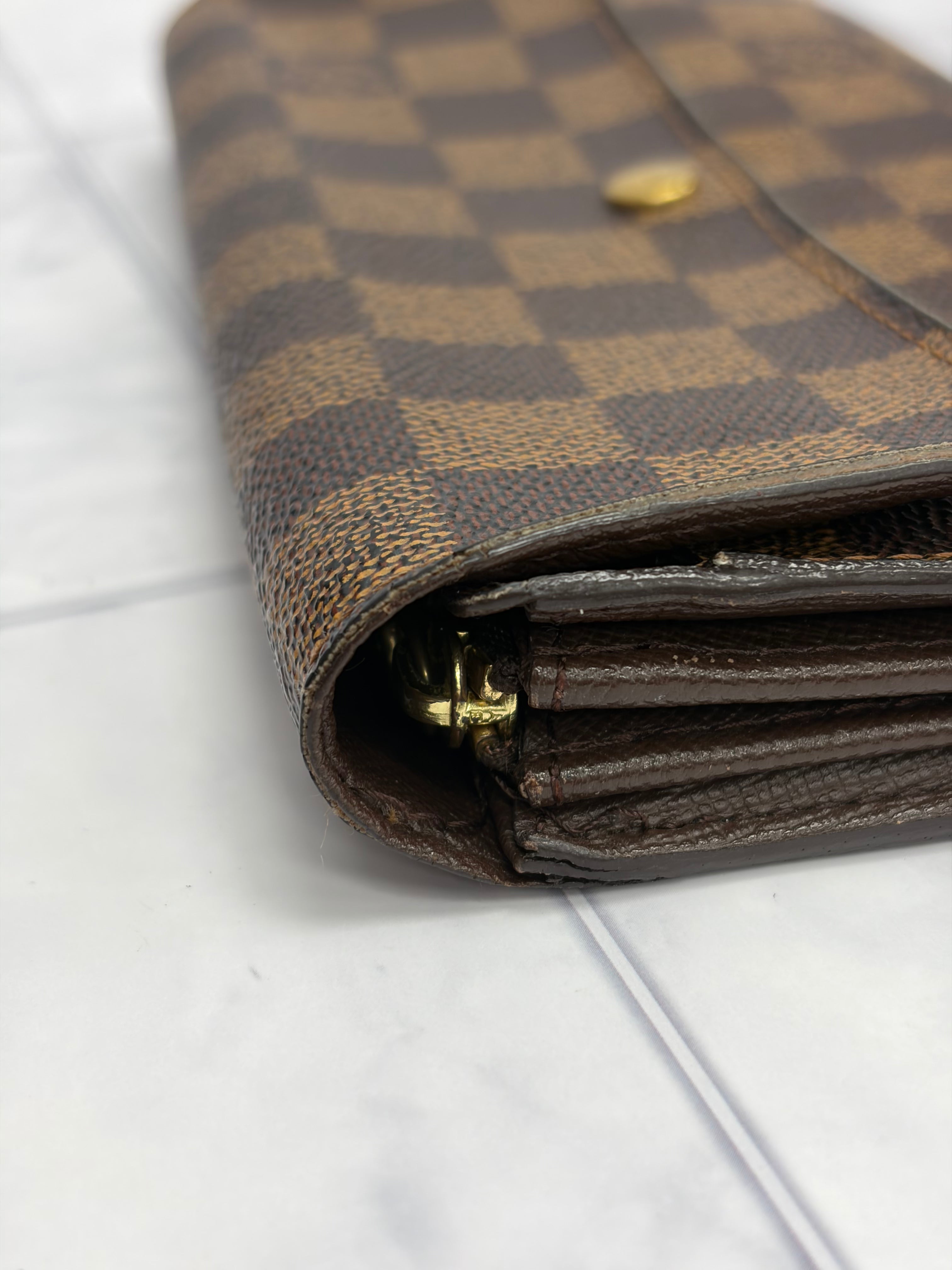Louis Vuitton Damier Ebene Sarah Wallet