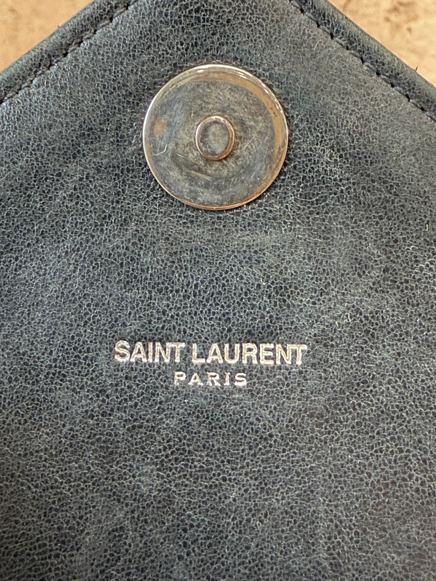 Saint Laurent YSL Black Leather Shoulder Bag