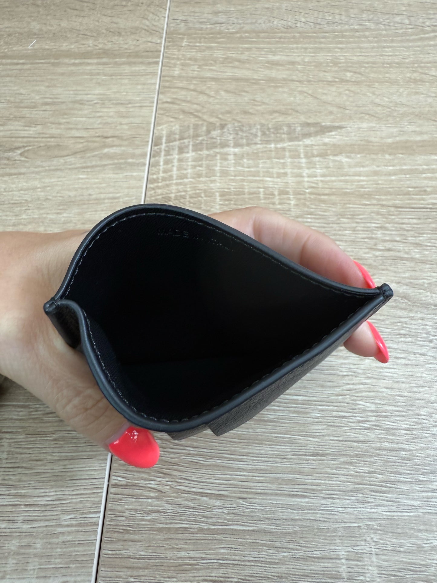BRAND NEW Rick Owens Black Leather Card Holder
