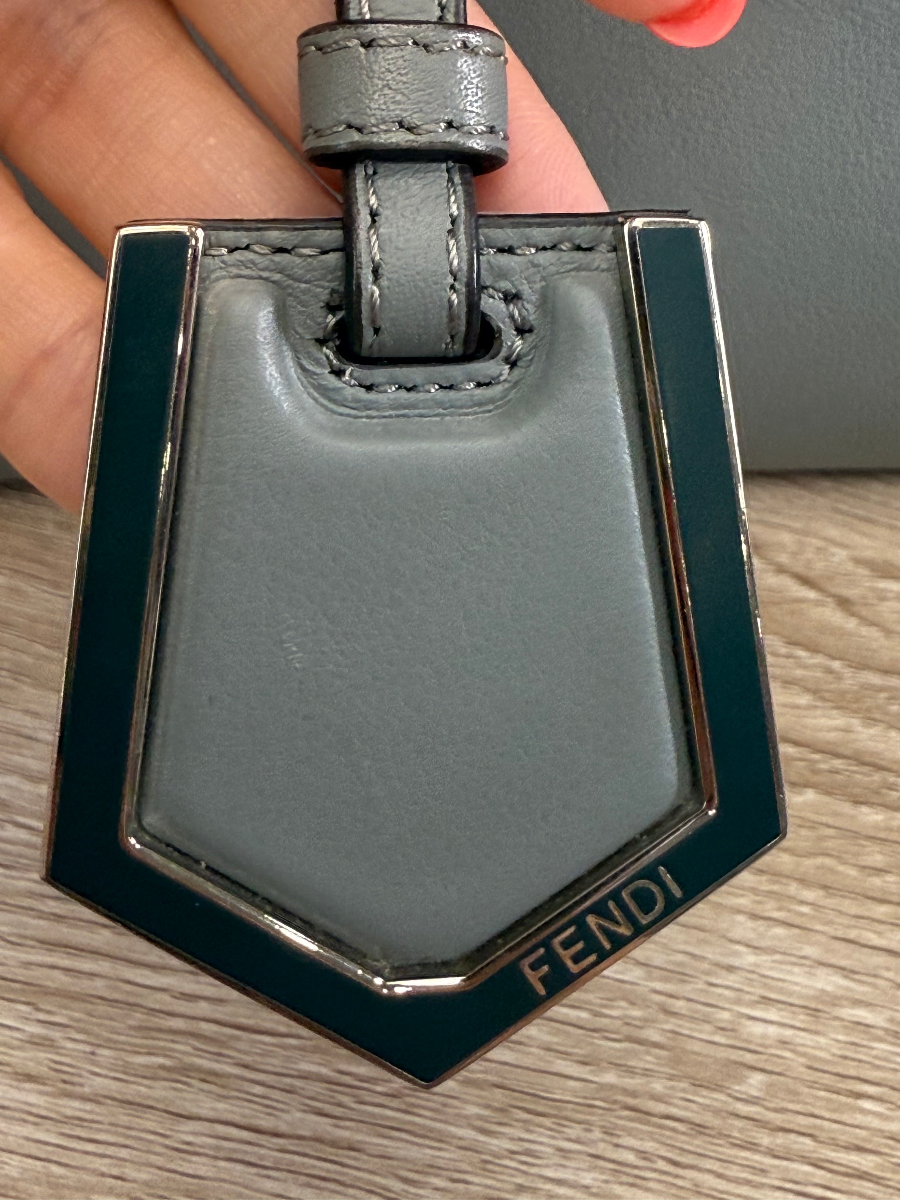 Fendi Grey Leather Petite 2Jours Bag