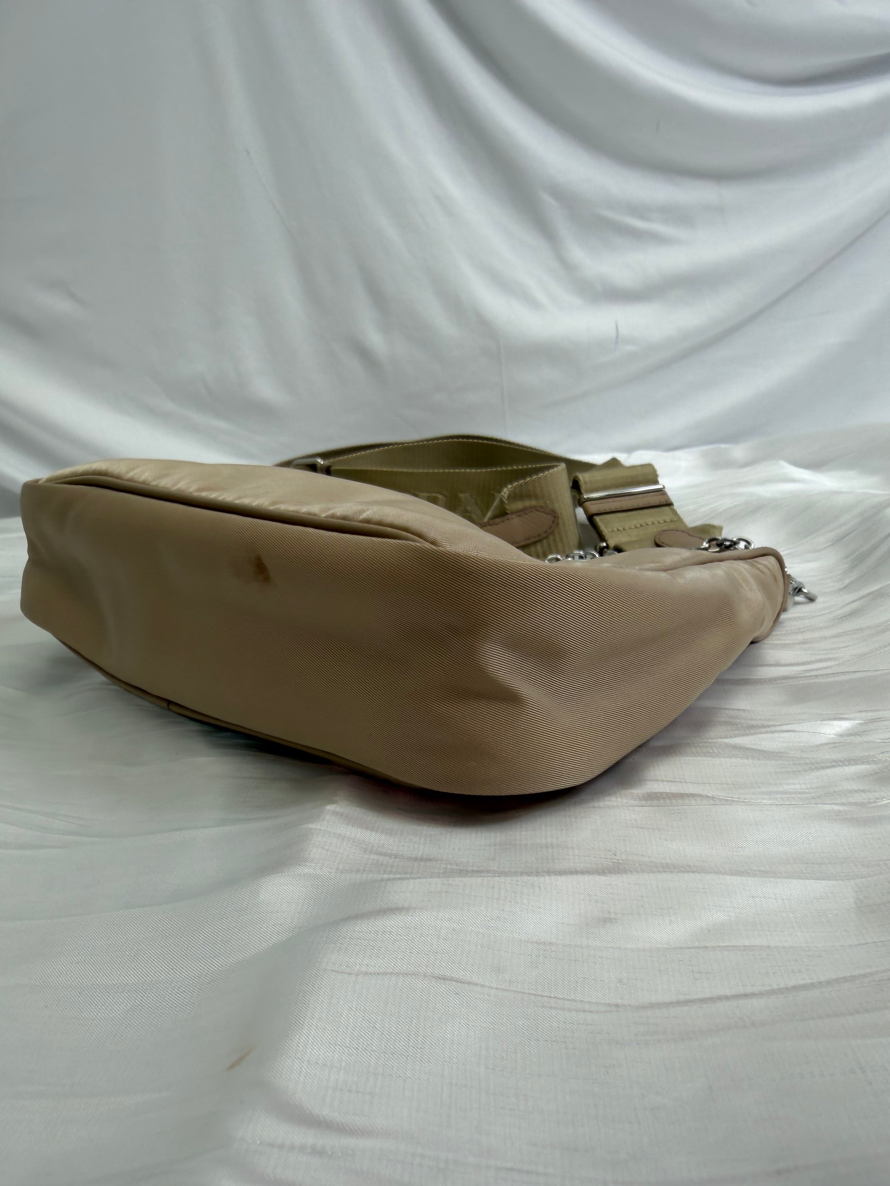 Prada Beige Nylon Re Edition 2005 Crossbody