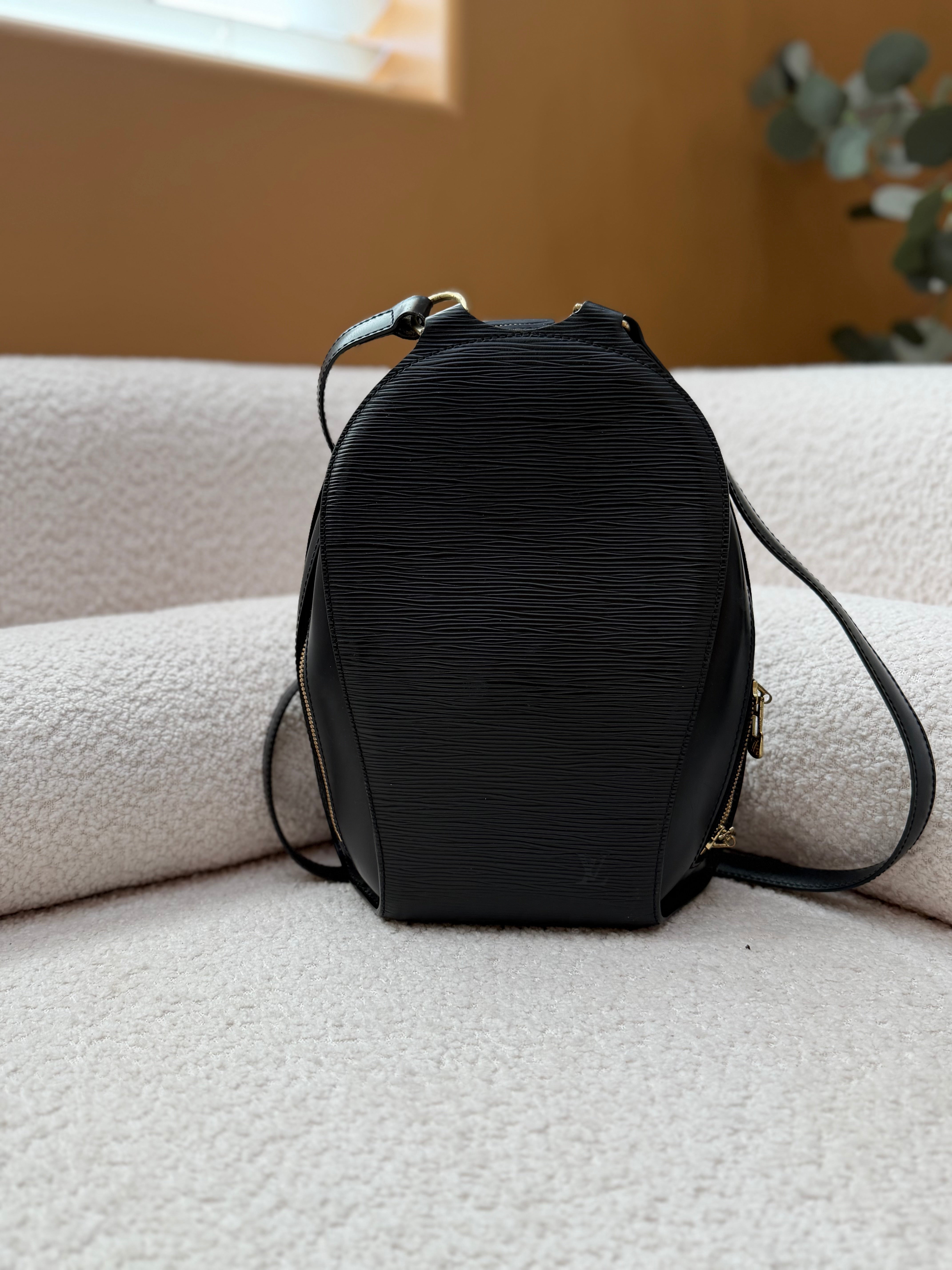 Louis Vuitton Black Epi Mabillion Backpack