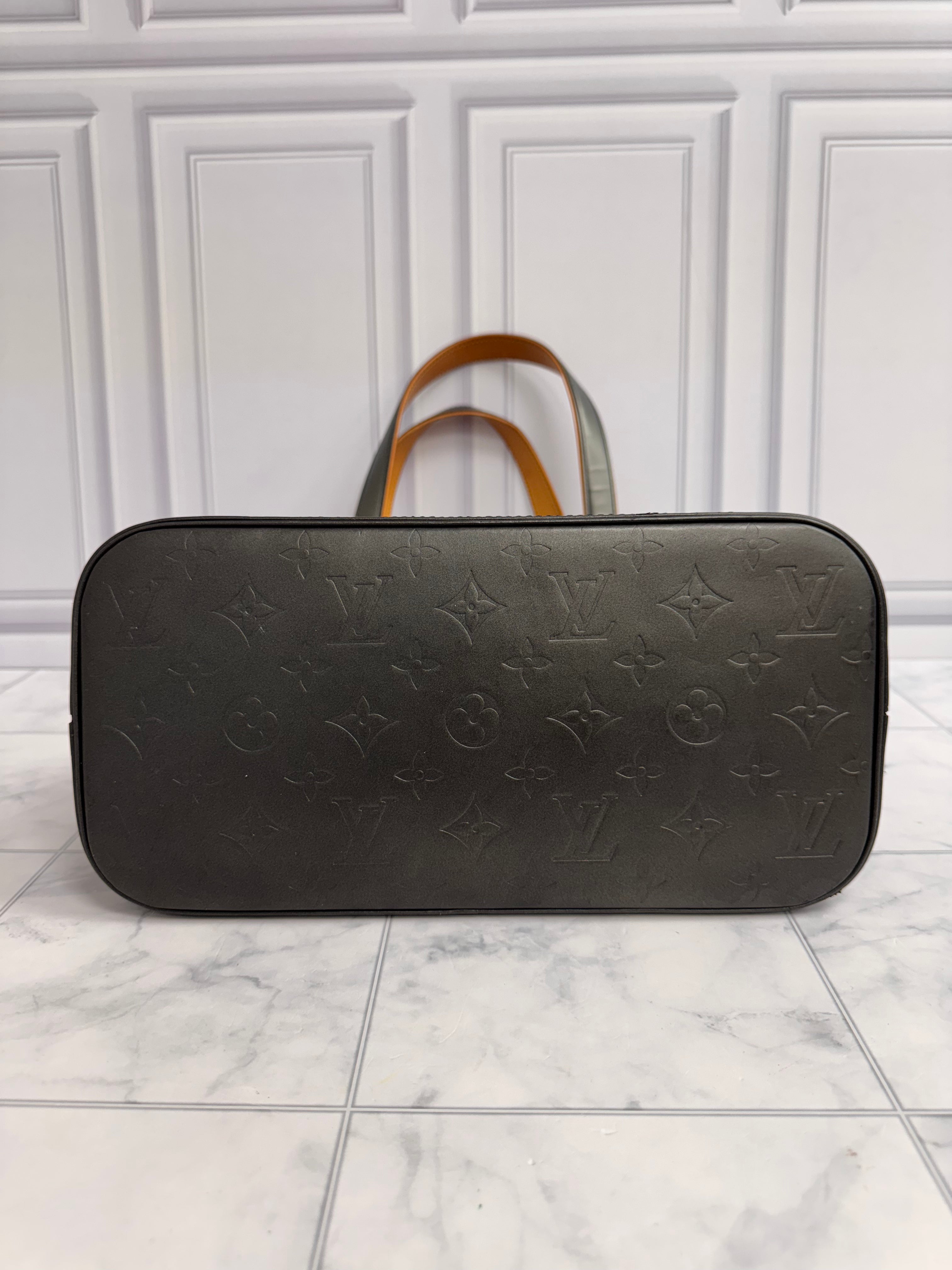 LIKE NEW - Louis Vuitton Graphite Grey Monogram Mat Stockton Tote Bag