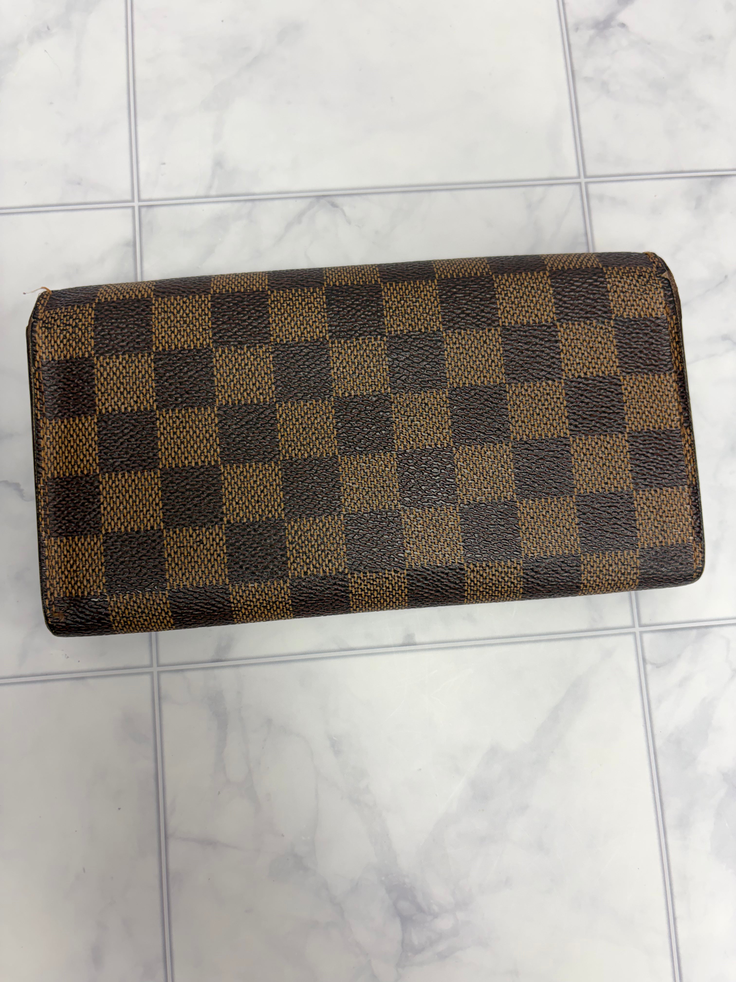 Louis Vuitton Damier Ebene Sarah Wallet
