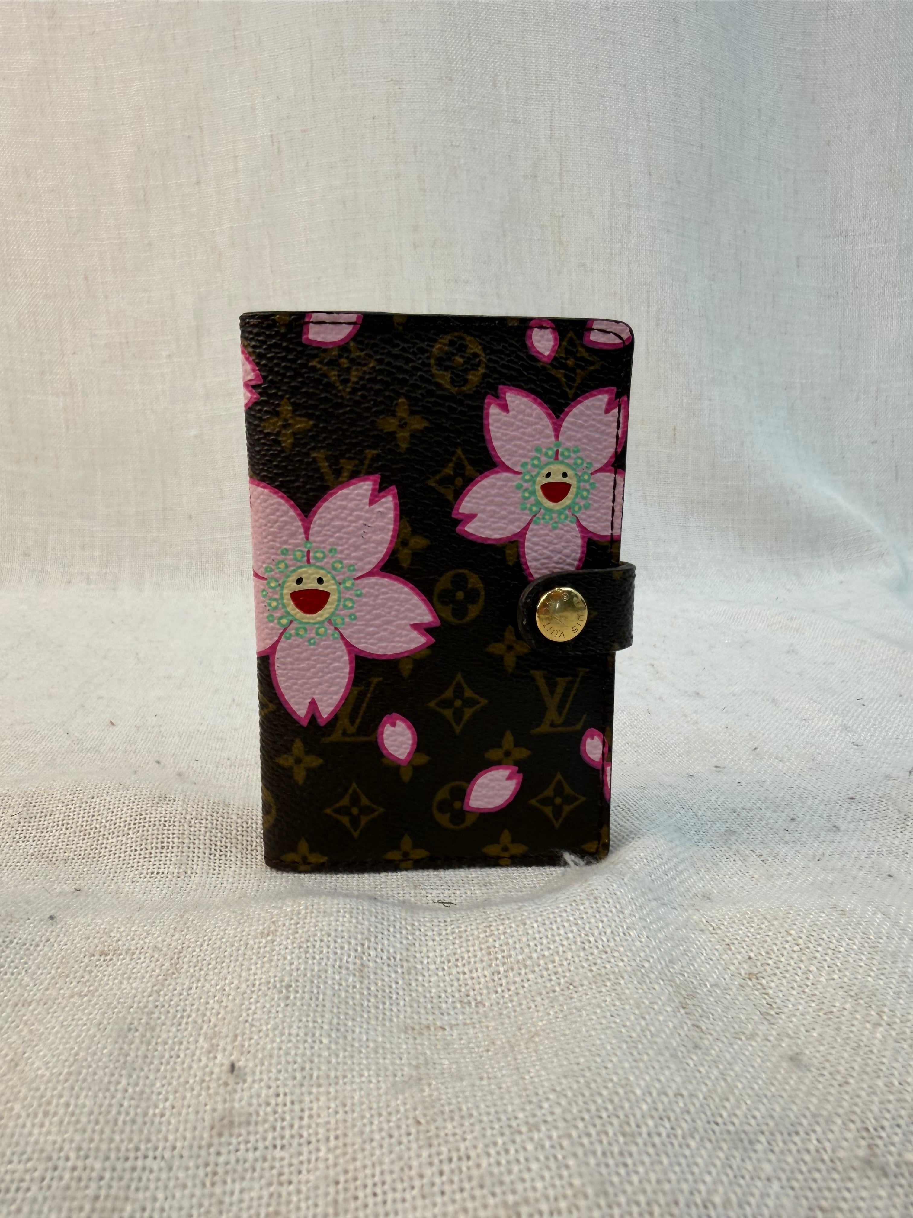 Louis Vuitton Monogram Limited Edition Cherry Blossom Card Case/Mini Agenda