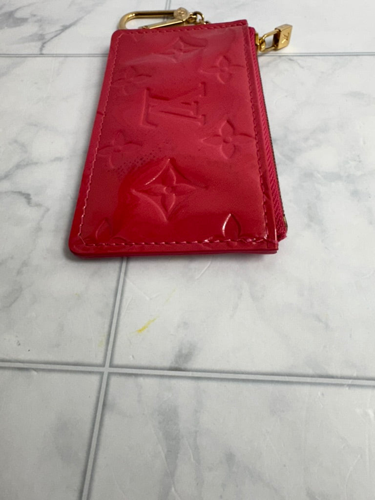 Louis Vuitton Pink Vernis Pochette Cles