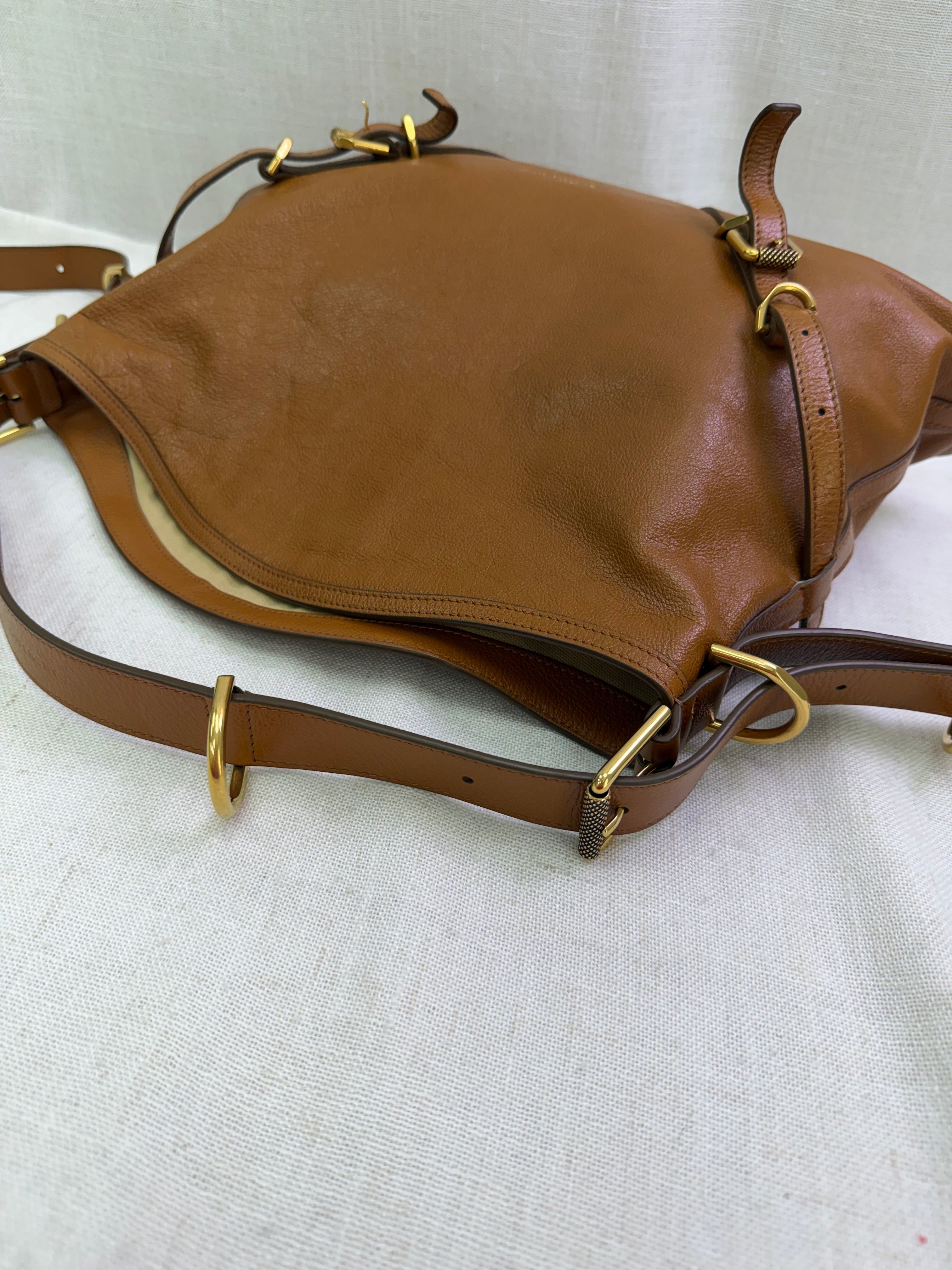 Givenchy Brown Leather Medium Voyou Hobo Bag
