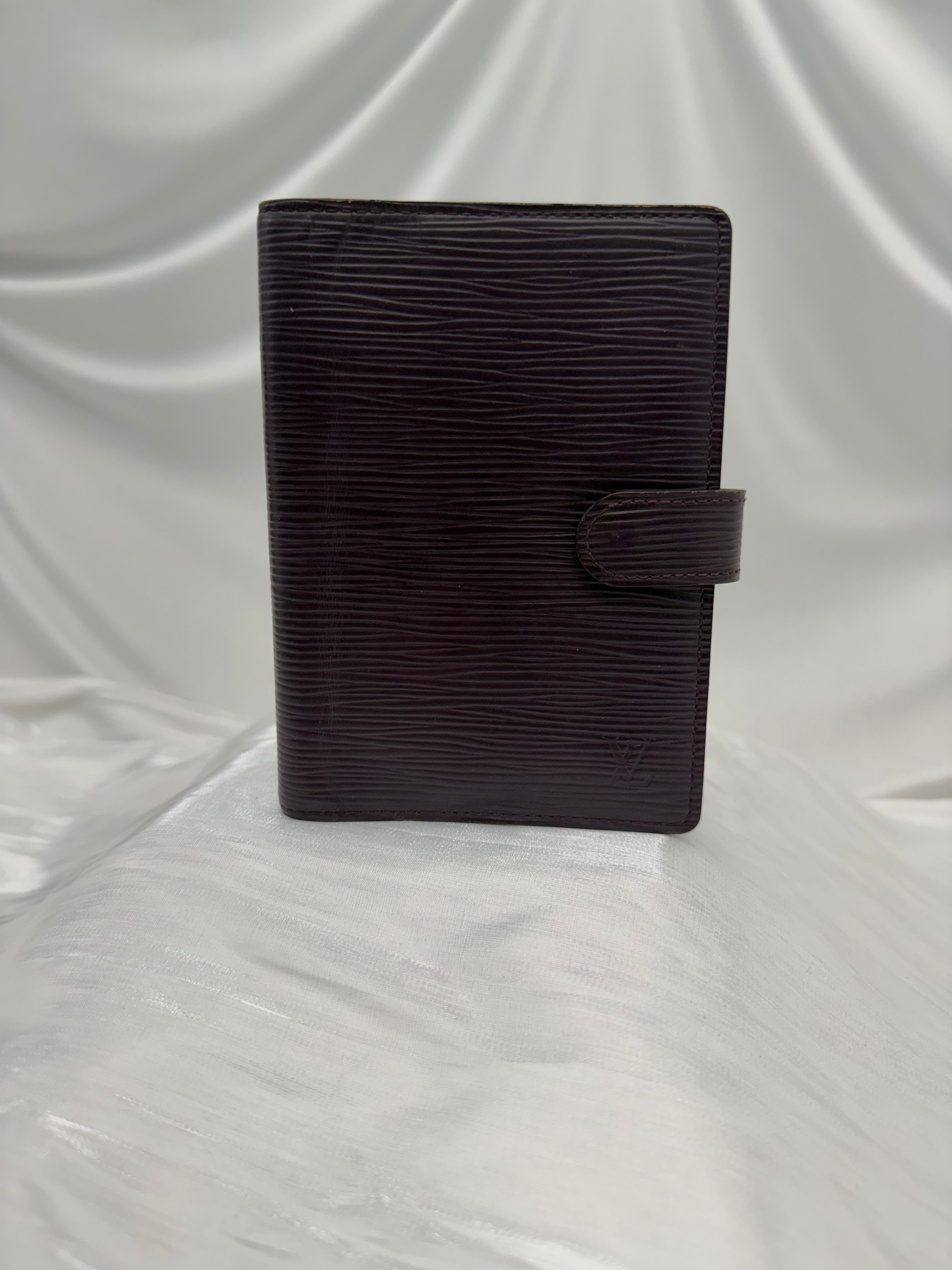 Louis Vuitton Dark Plum Epi Leather Passport Agenda PM