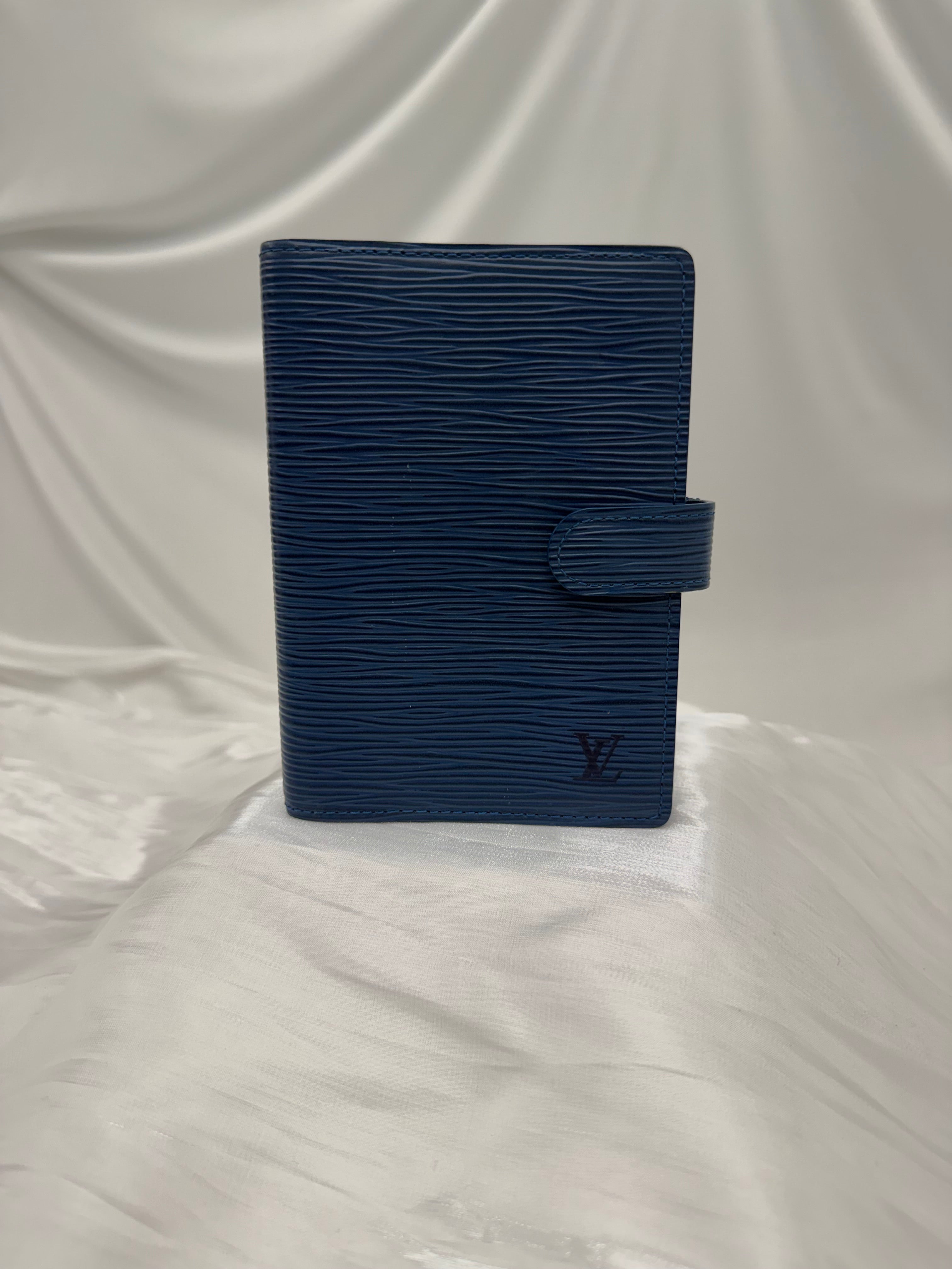 Louis Vuitton Blue Epi Leather Passport Agenda PM