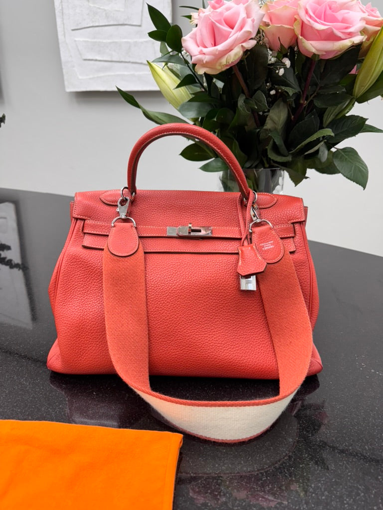 Hermes Sanguine Clemence Kelly 35 Amazone