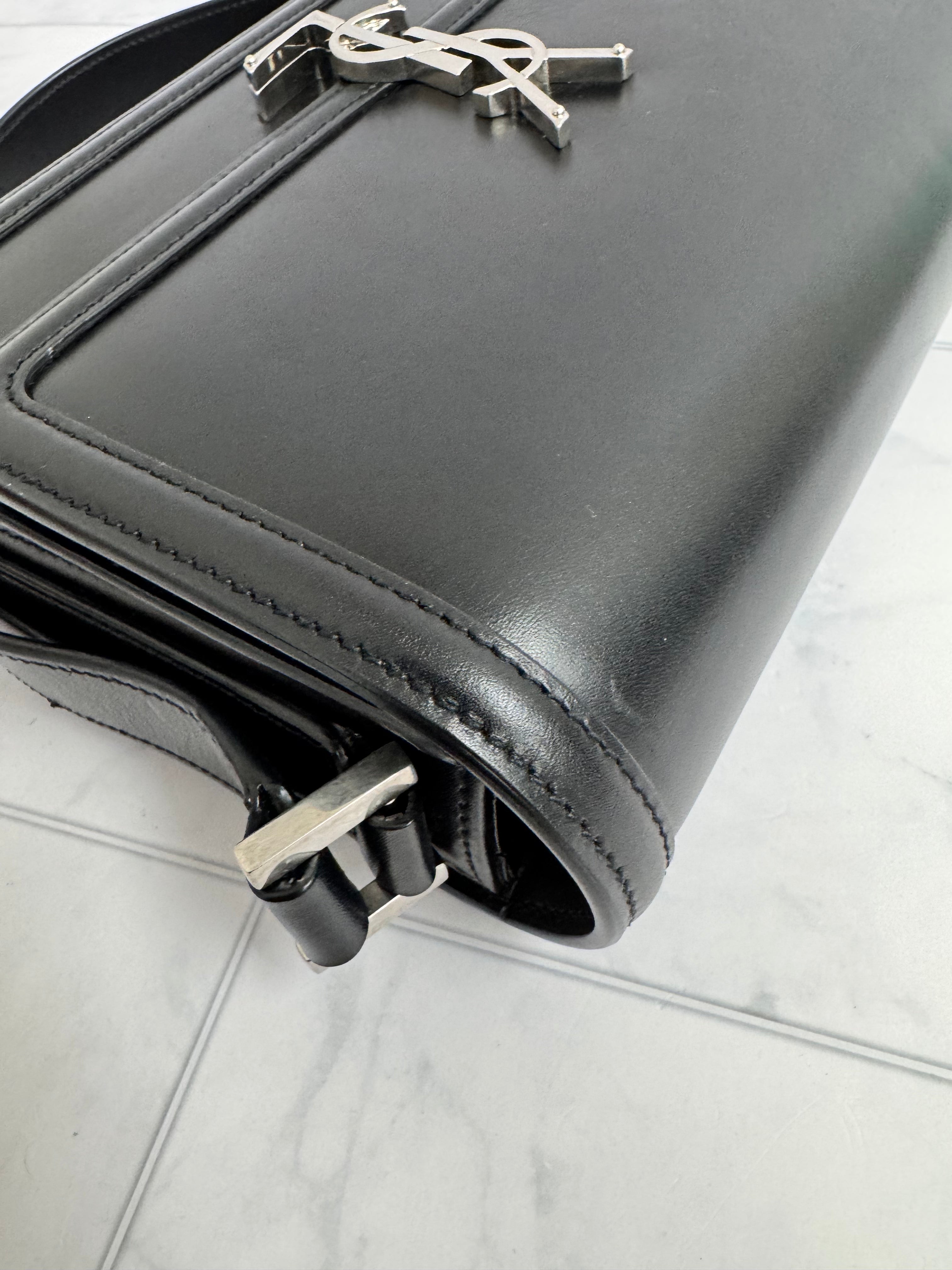 *DONS DROP* Saint Laurent YSL Black Leather Solferino Crossbody Bag