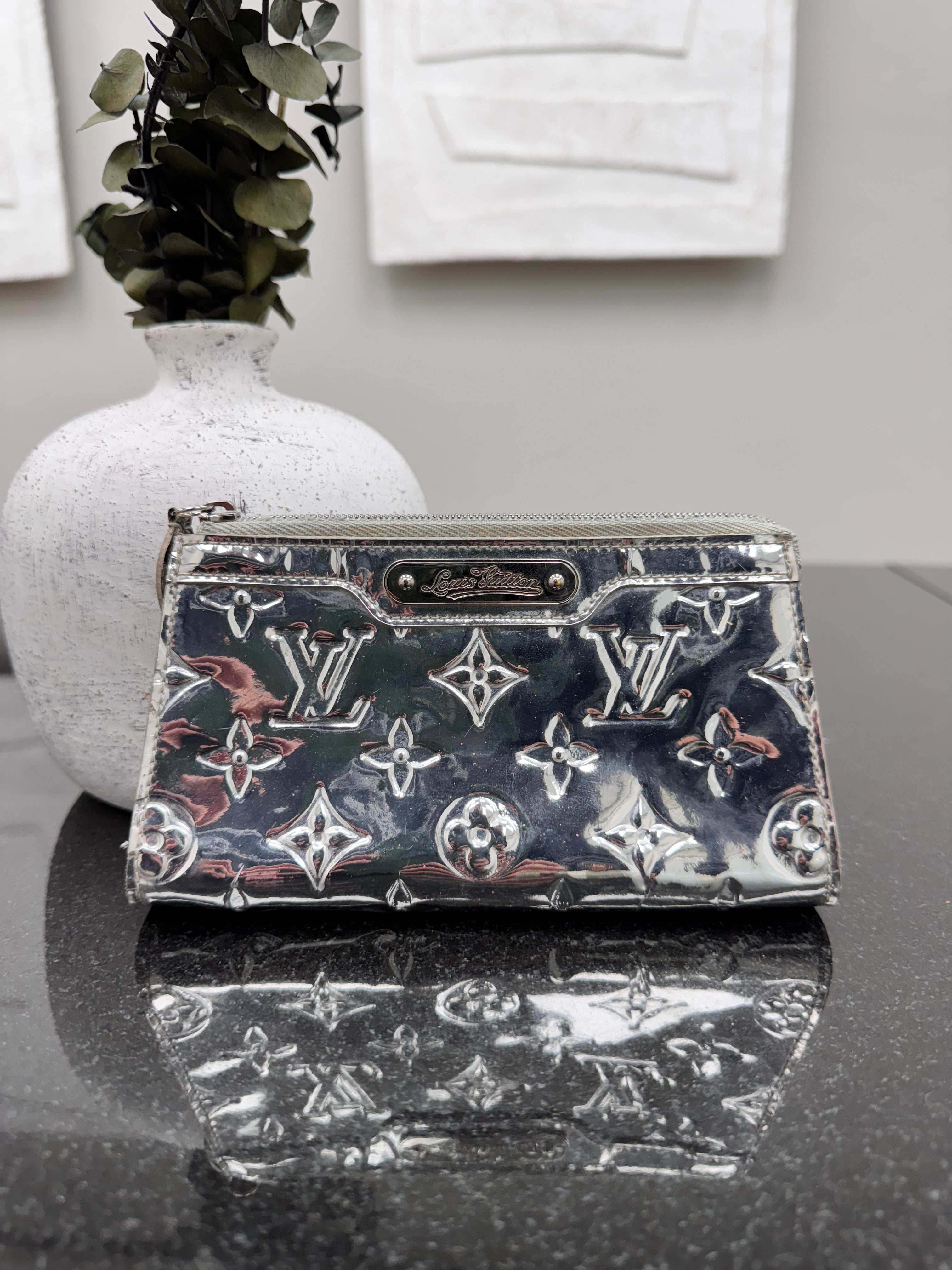 Louis Vuitton Silver Monogram Miroir Trousse Cosmetic Pouch