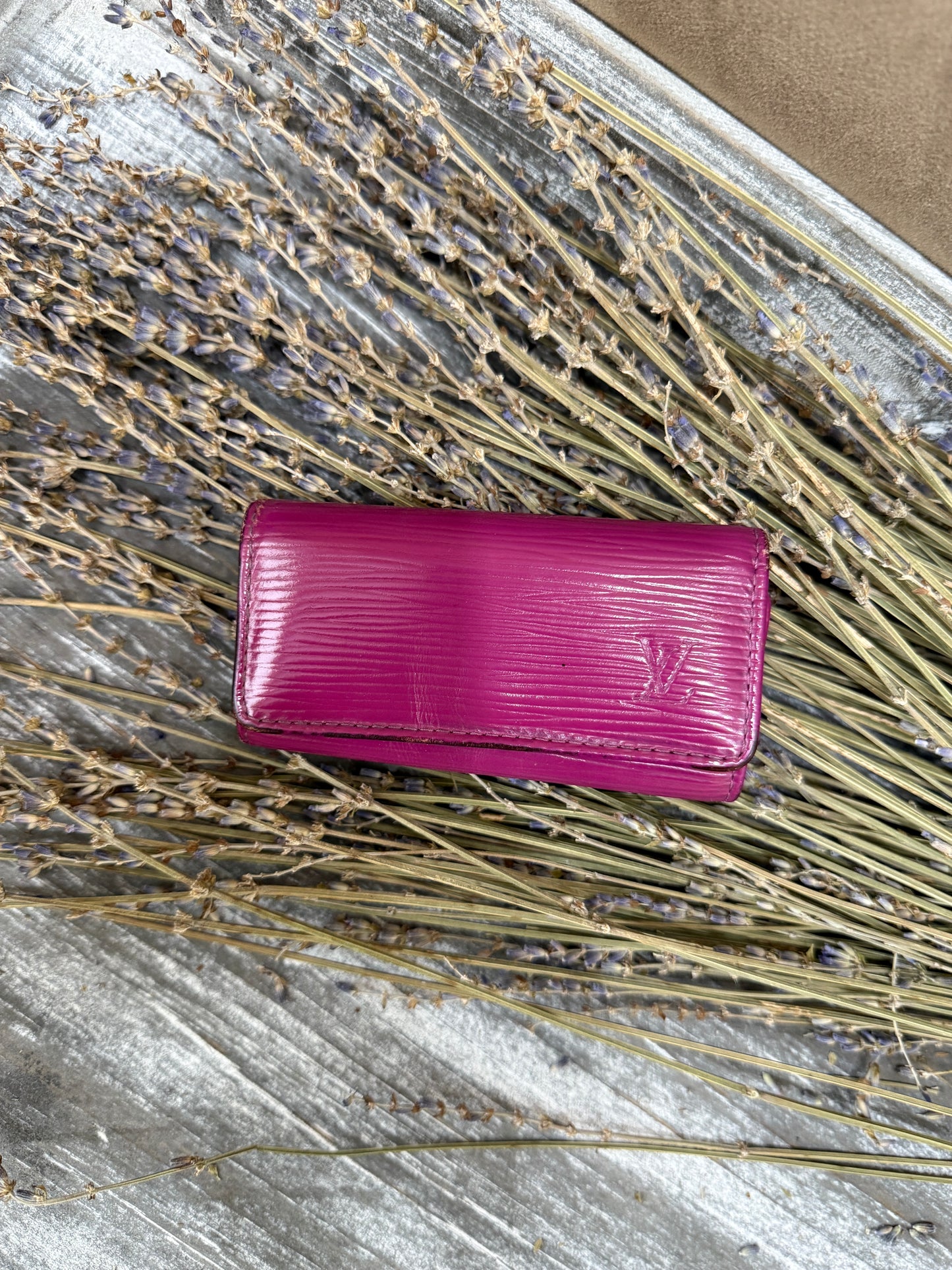 Louis Vuitton Fuchsia Epi 4 Key Ring Holder