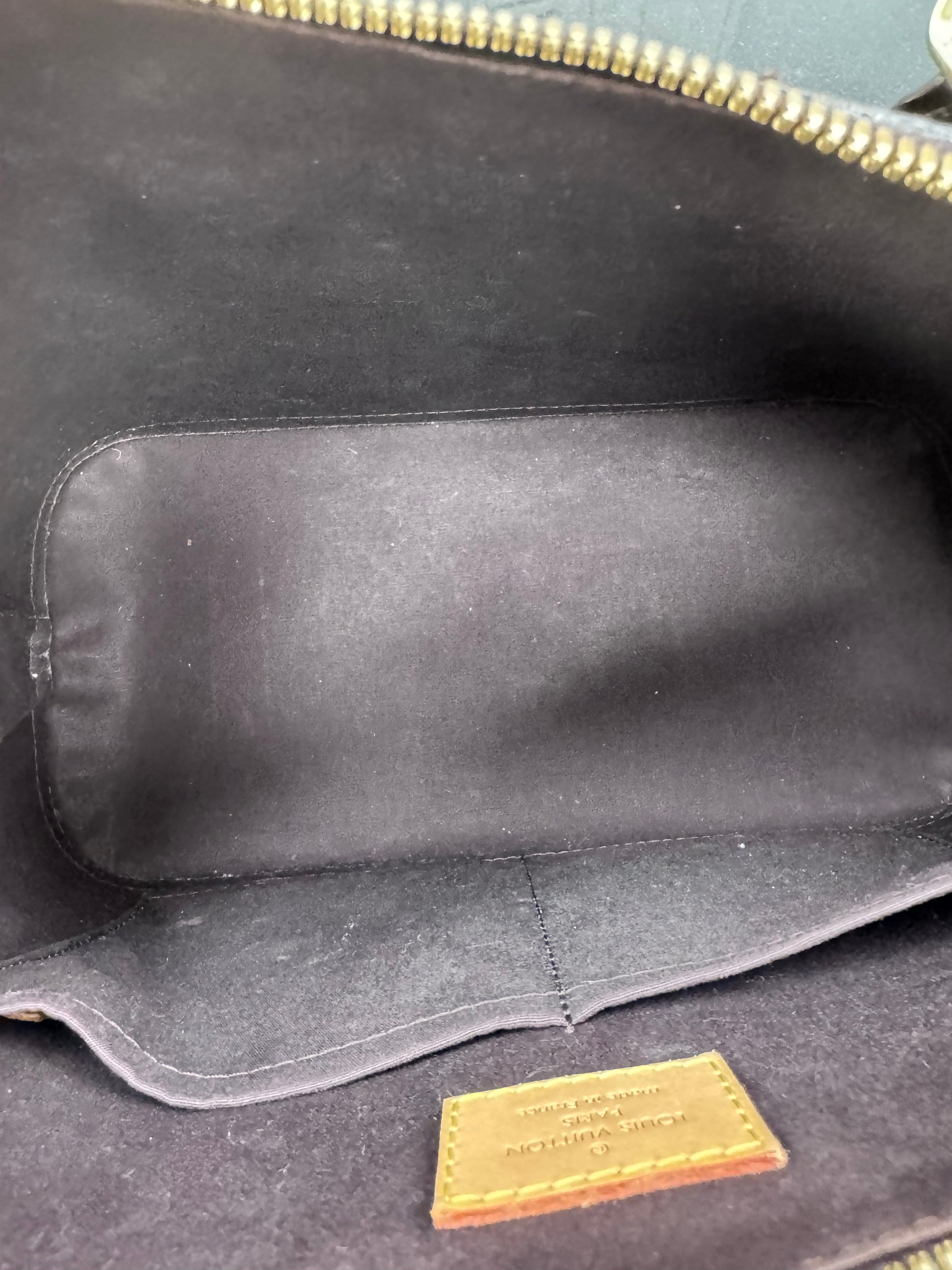 Louis Vuitton Burgundy Vernis Monogram Alma Bag PM