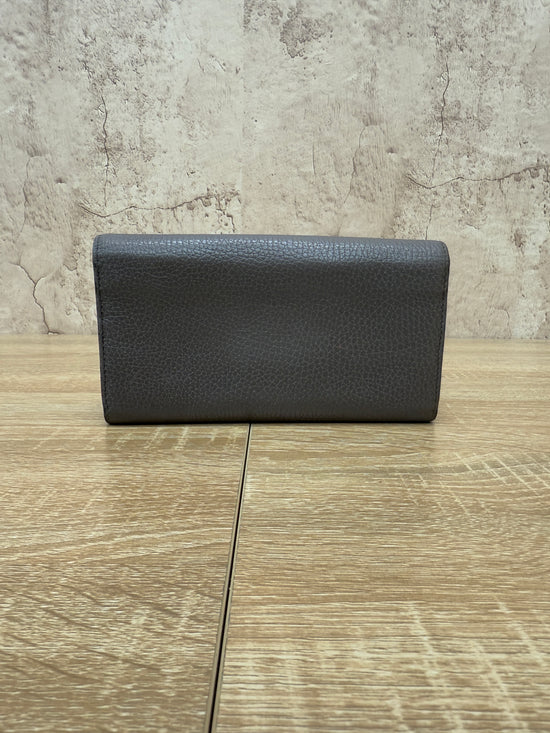 Gucci Grey Leather Long Wallet