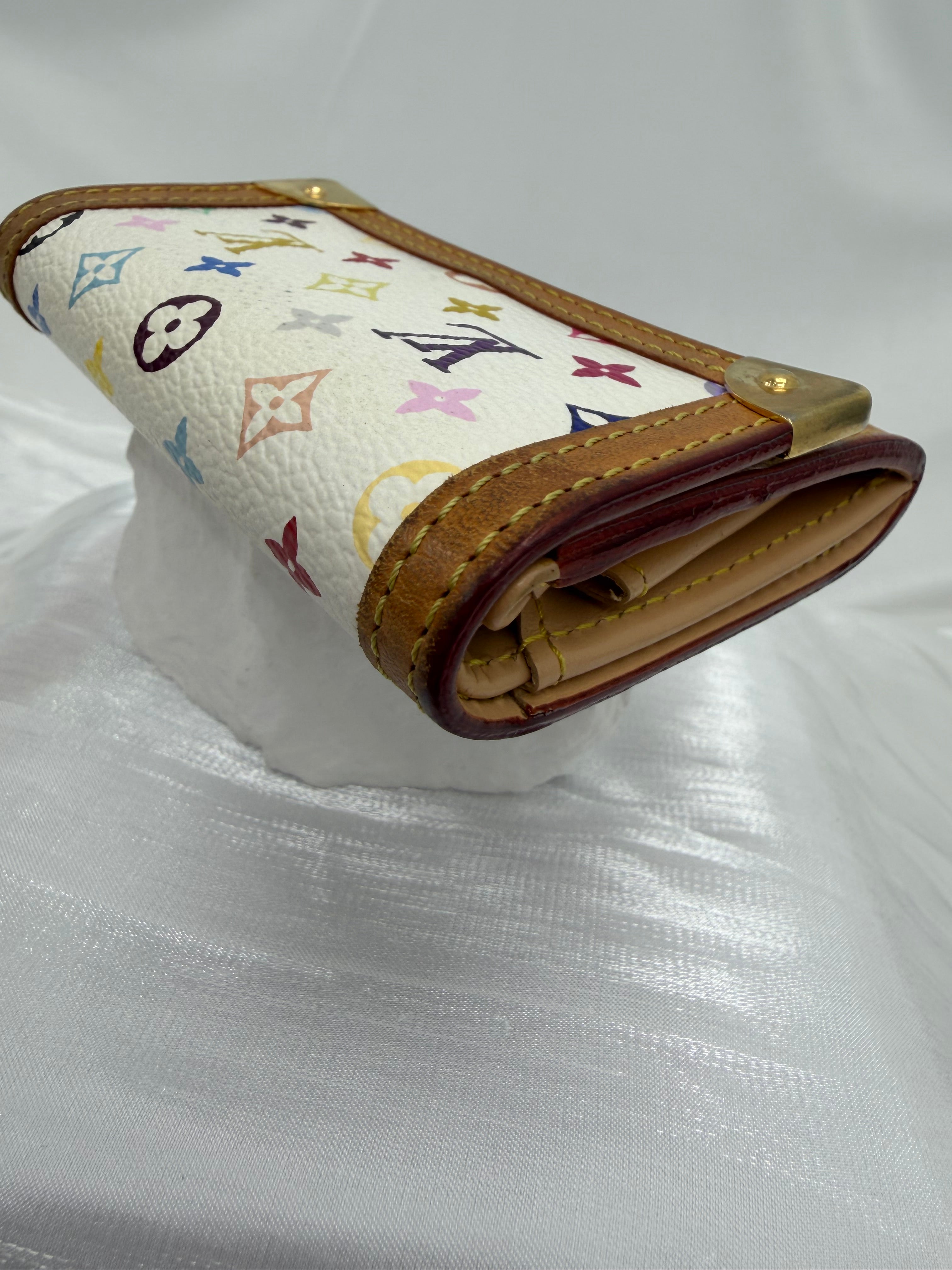 Louis Vuitton White Multicolore Monogram Card Case