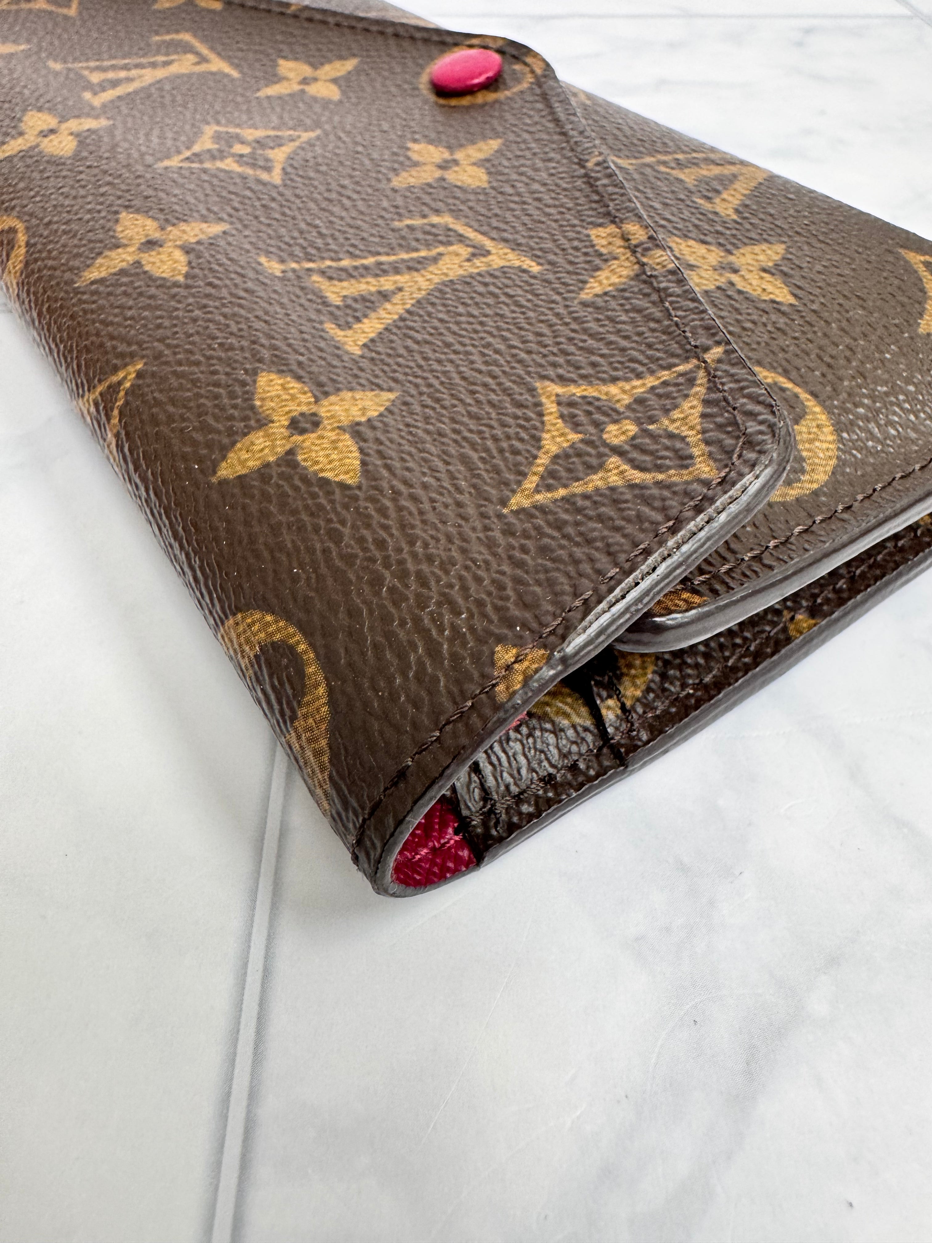 Louis Vuitton Monogram And Fuchsia Josephine Long Wallet
