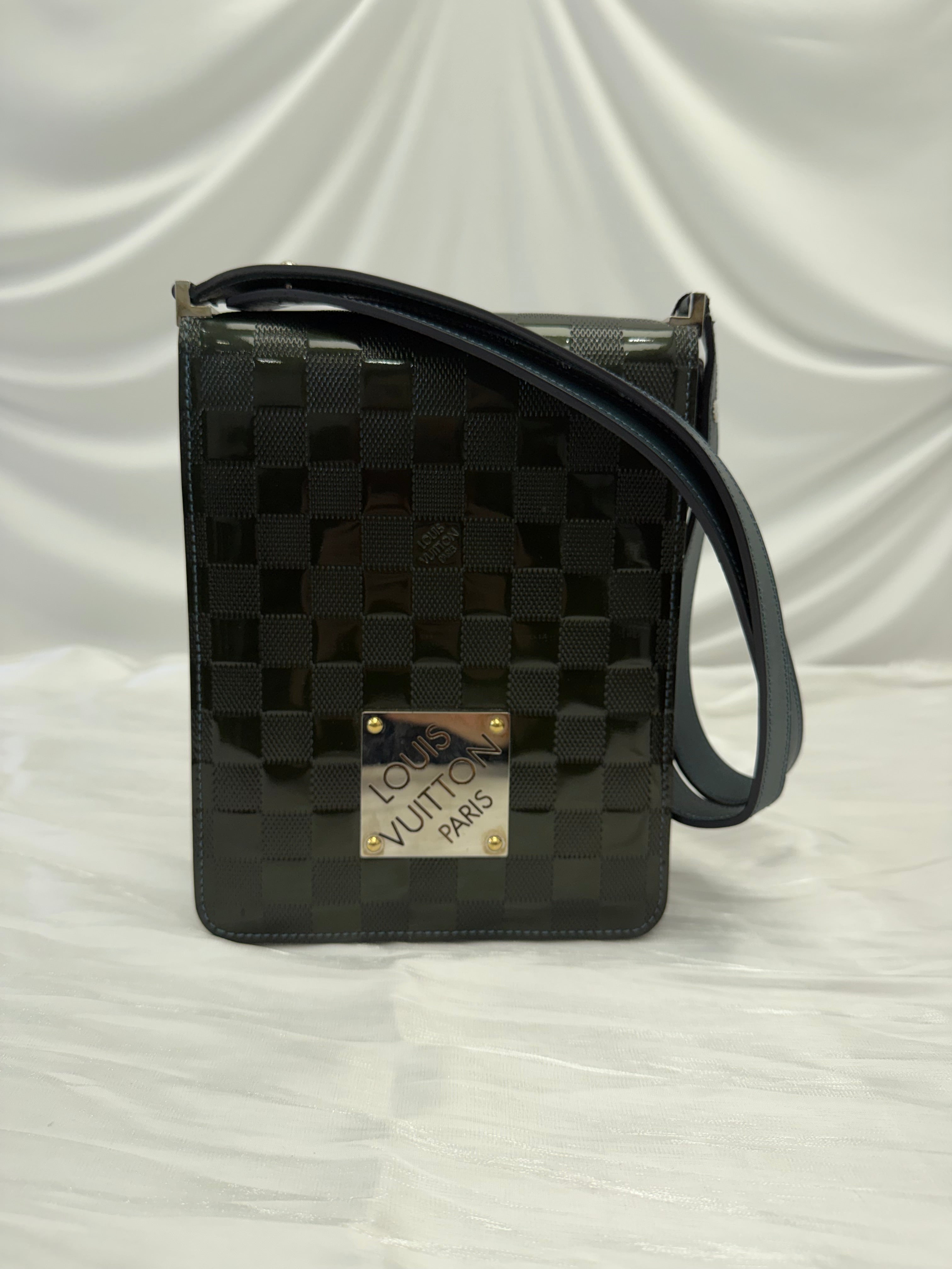 Louis Vuitton Dark Green Damier Vernis Cabaret Club Shoulder Bag
