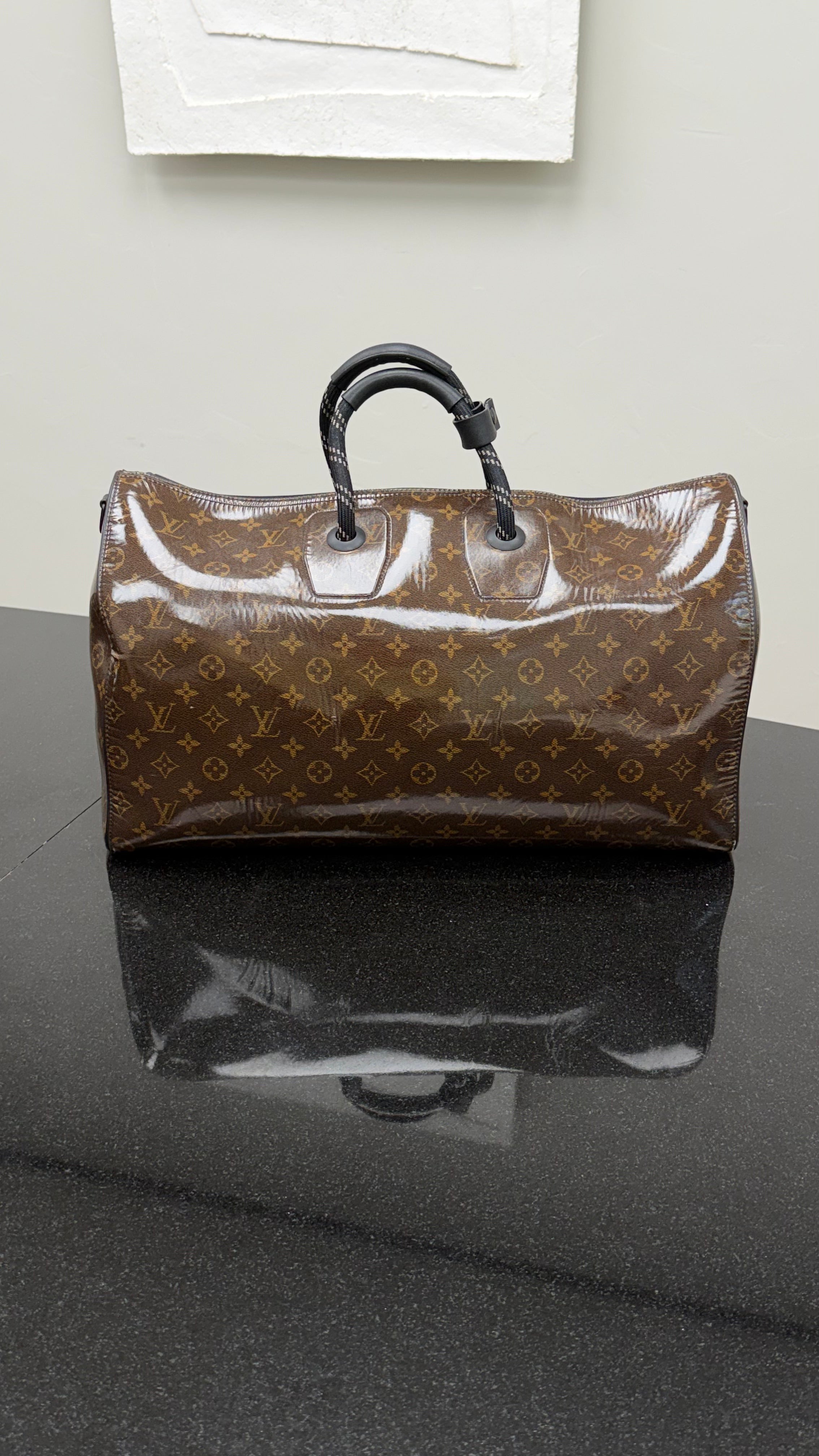 Louis Vuitton Glazed Monogram Keepall 50 Bandouliere