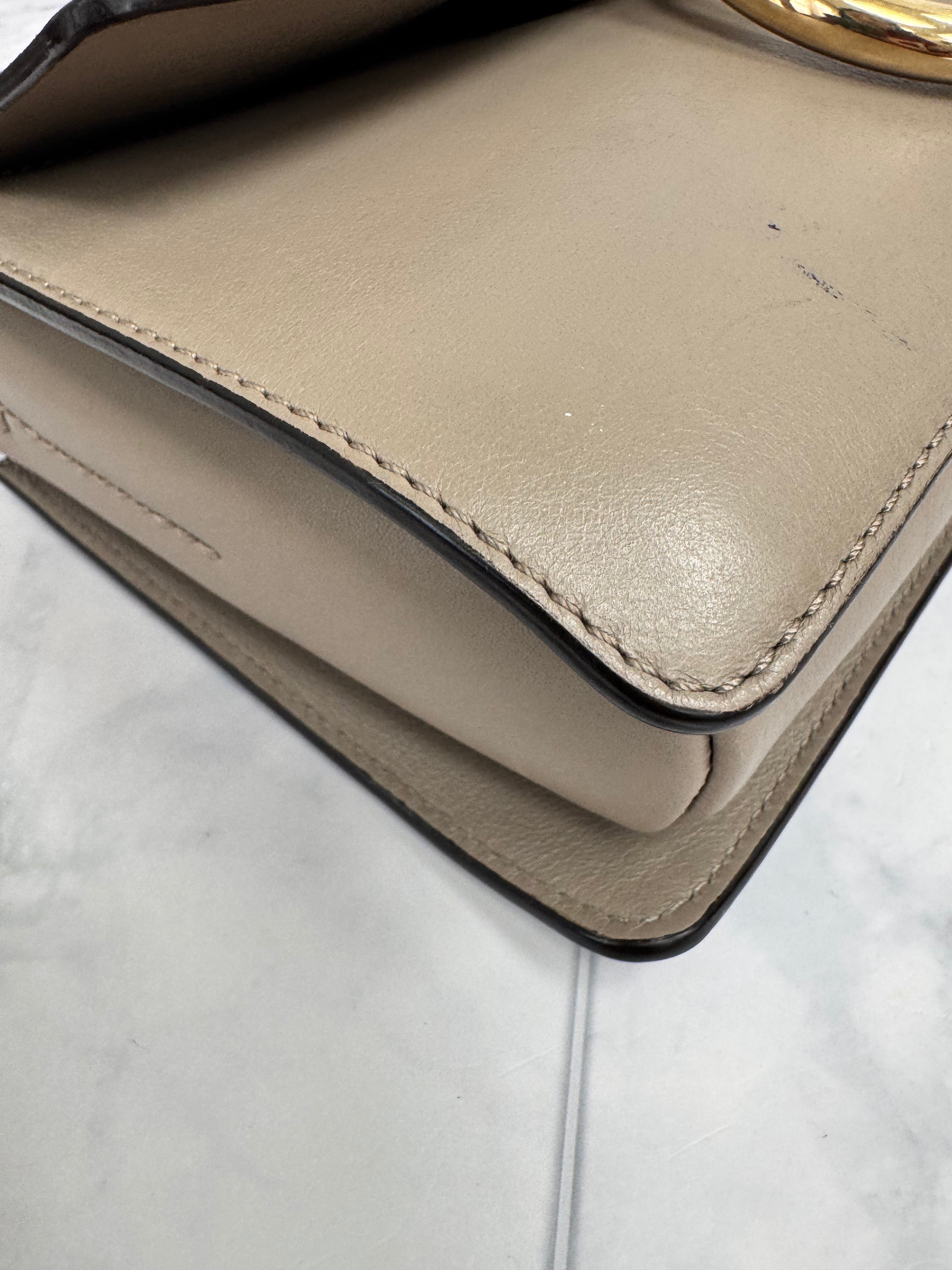 Chloe Grey Suede And Leather Faye Shoulder Bag