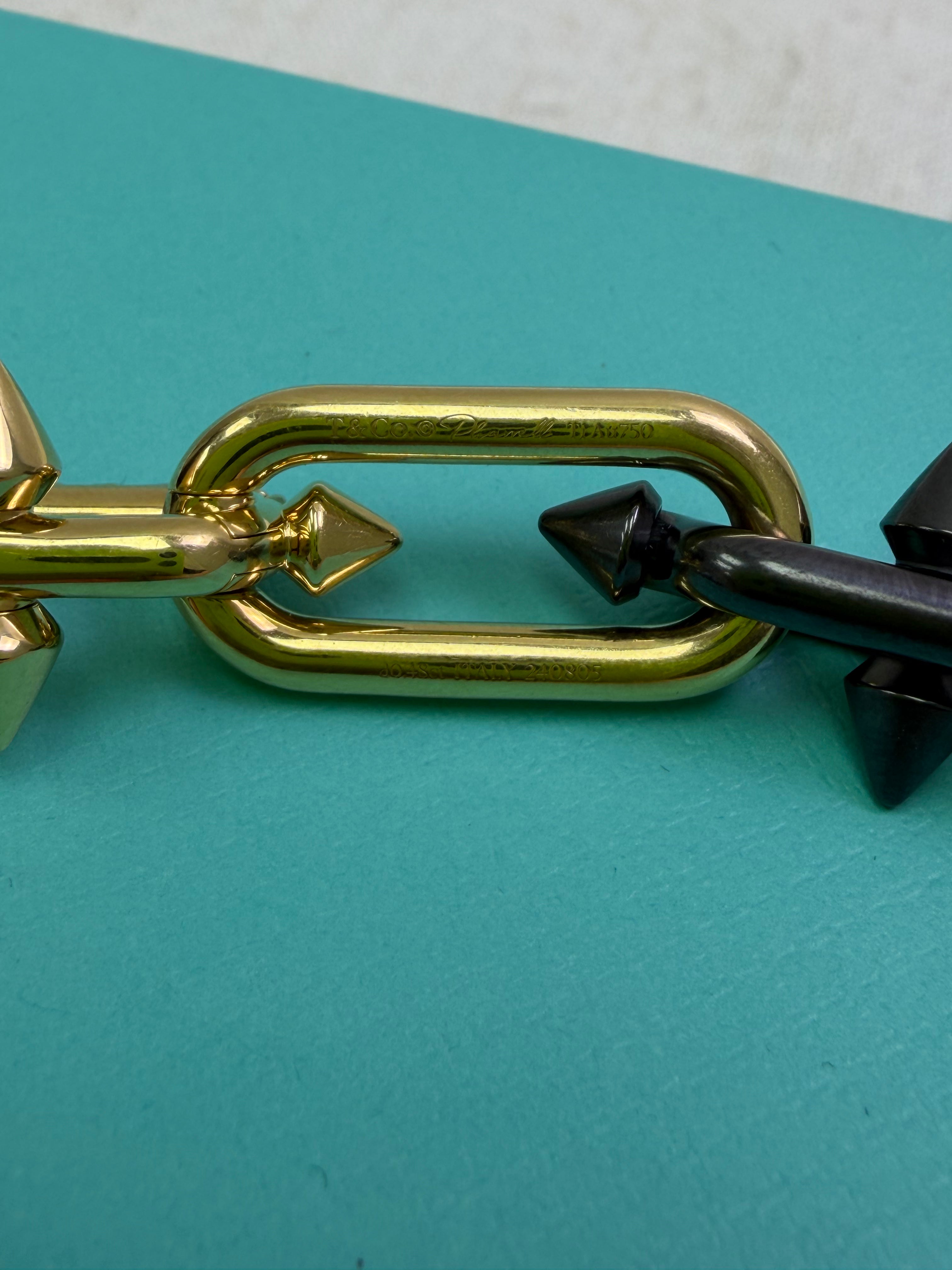 Tiffany & Co. x Pharrell Williams Black Titanium, 18k Yellow Gold & Diamonds Titan Bracelet