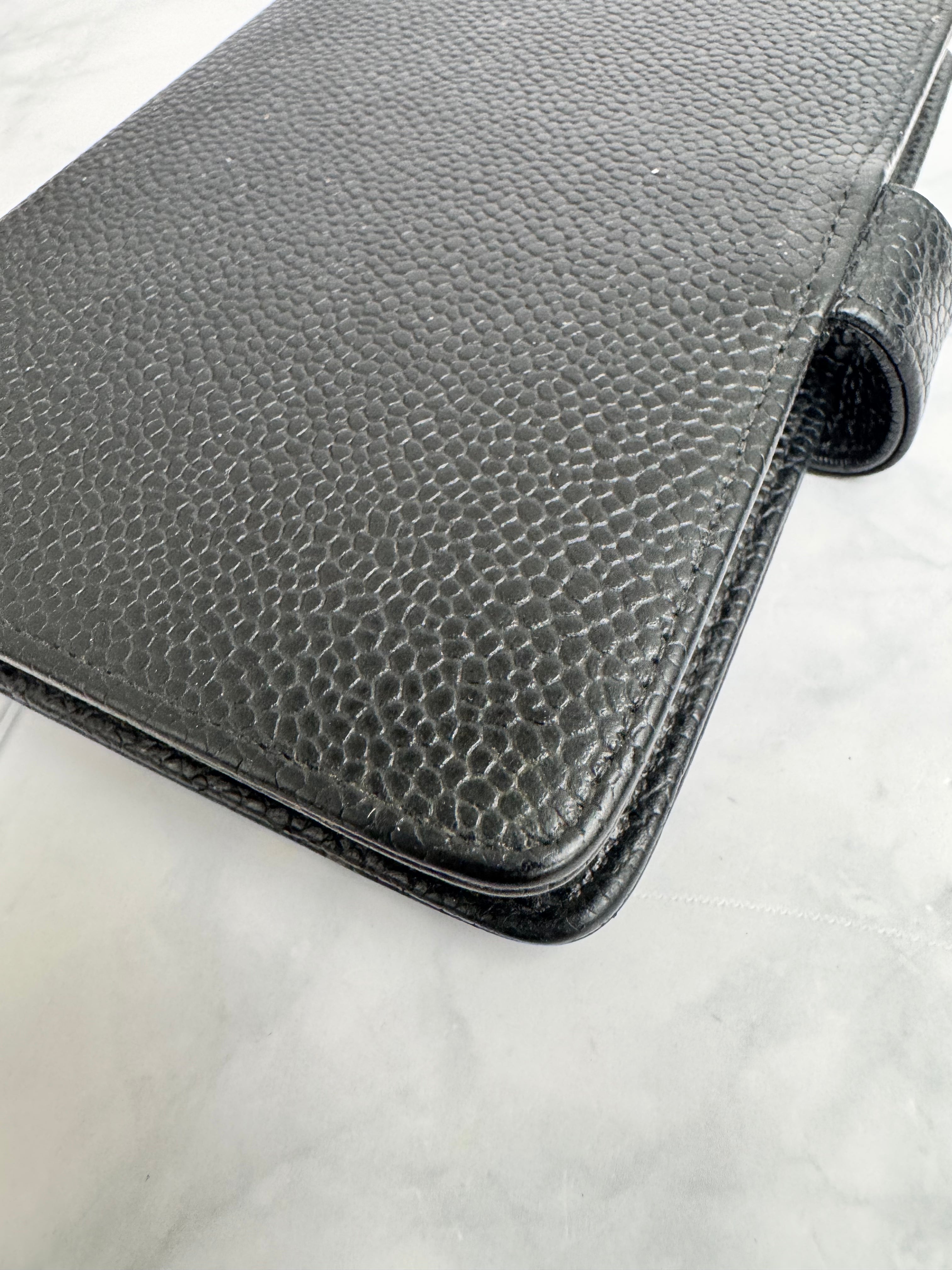 Chanel Black Caviar Leather Agenda