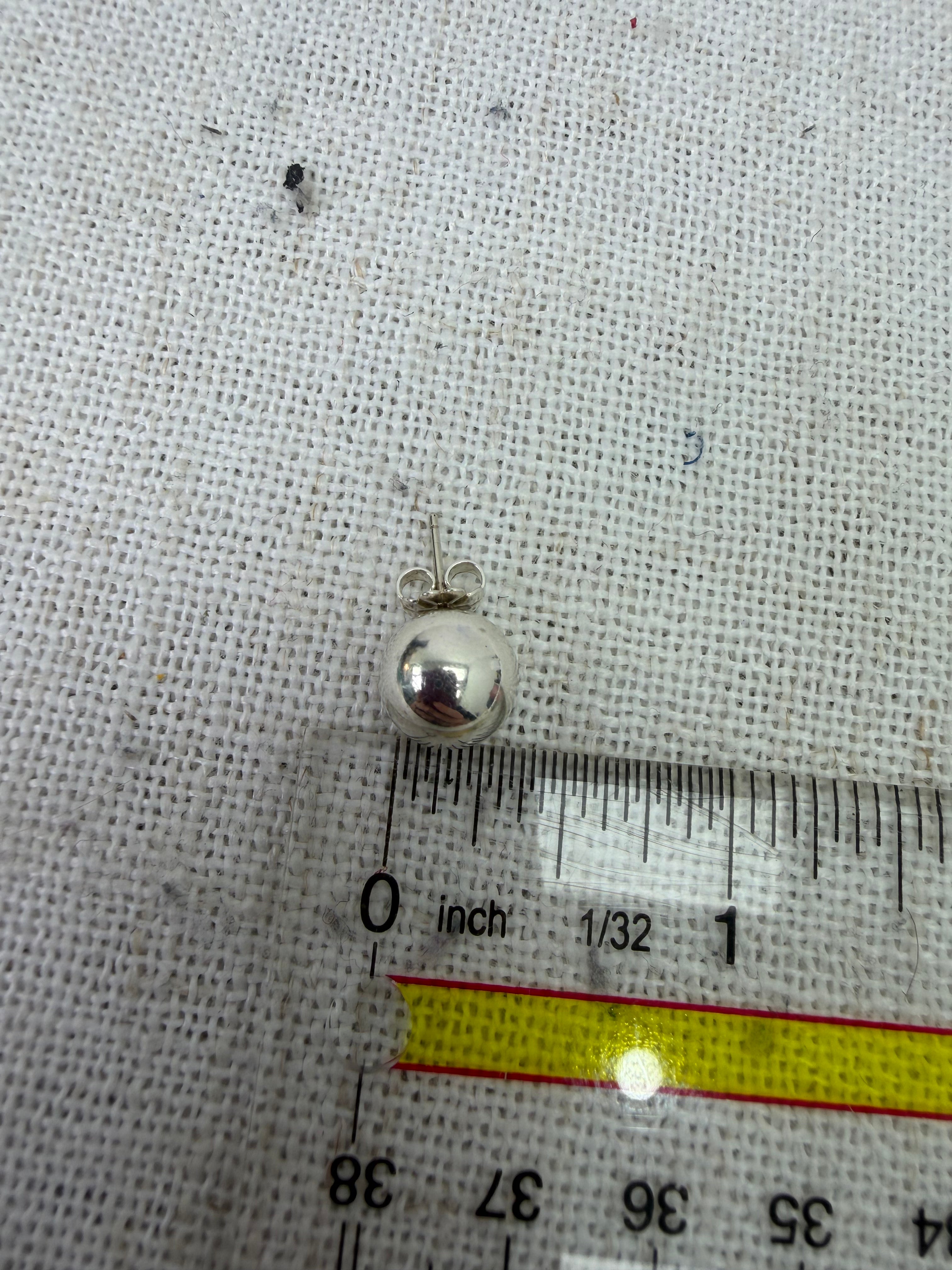 Tiffany & Co. Sterling Silver Hardwear Ball Stud Earrings