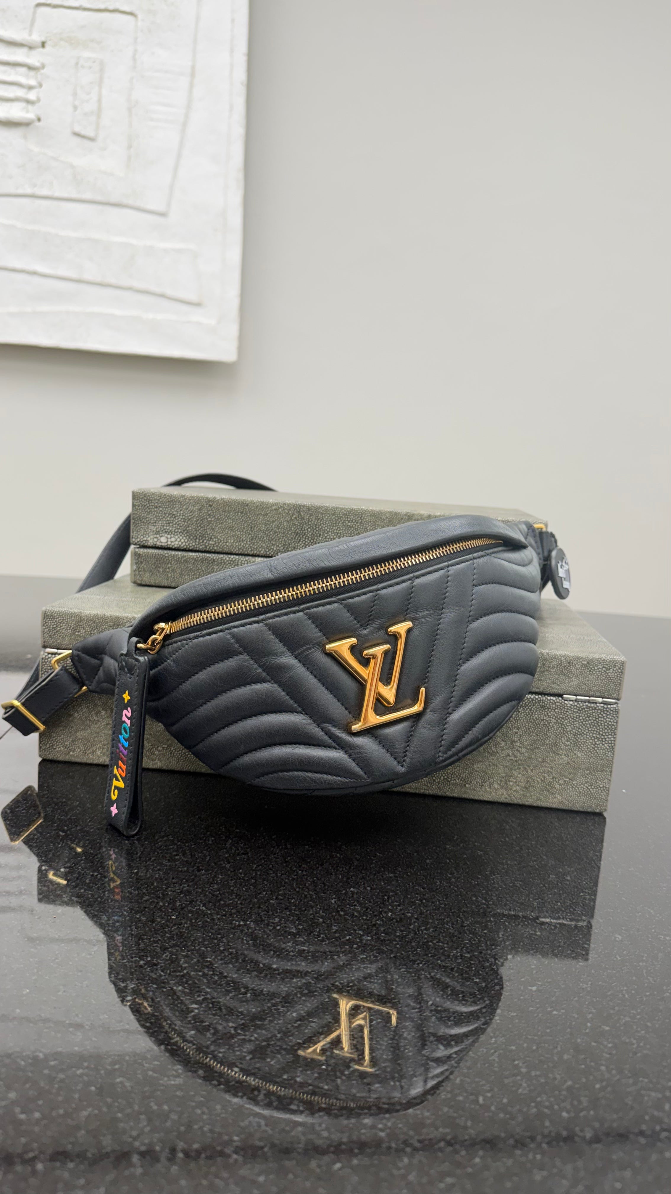 Louis Vuitton Black Quilted New Wave Bum Bag