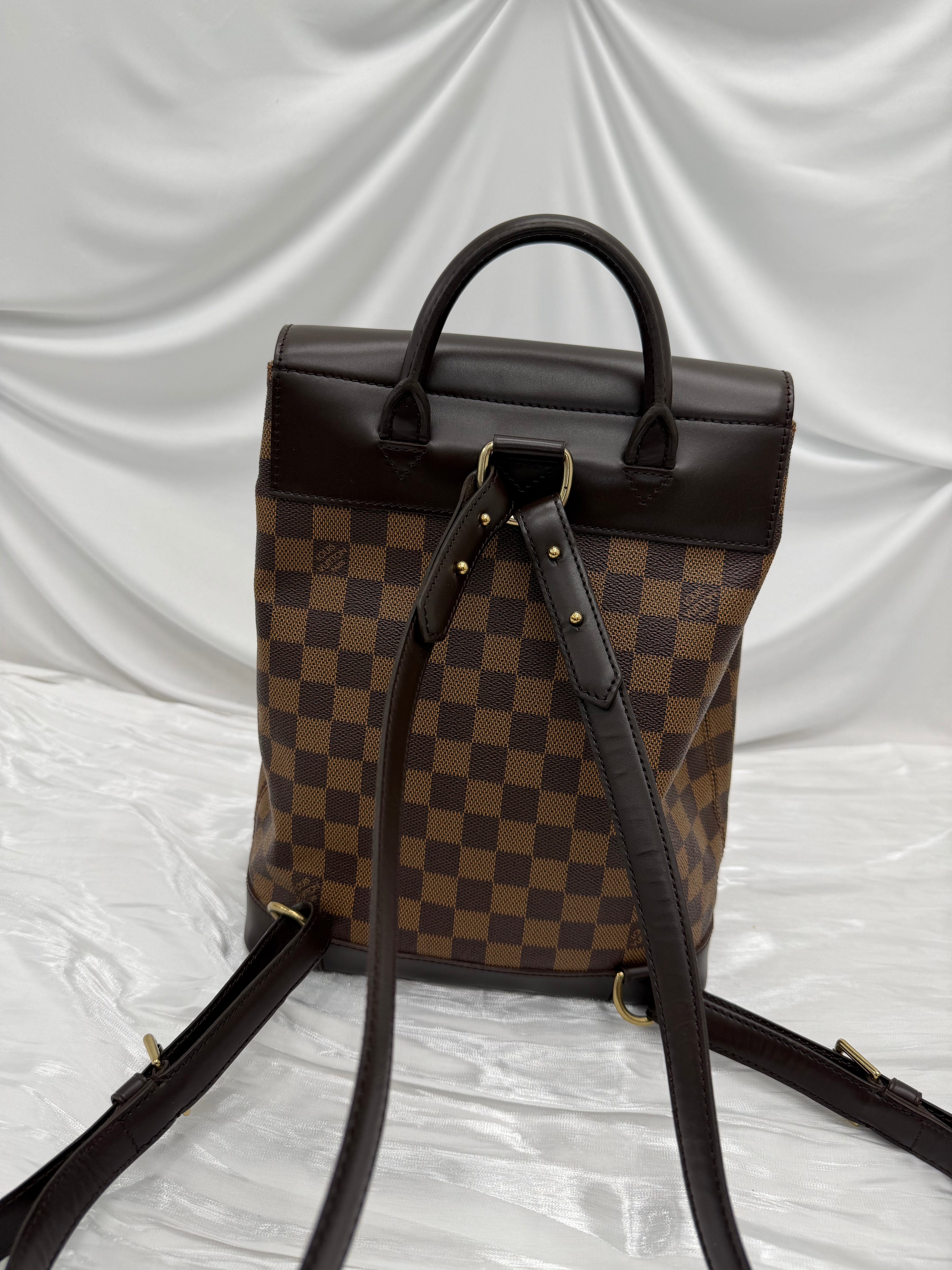 Louis Vuitton Damier Ebene SoHo Backpack