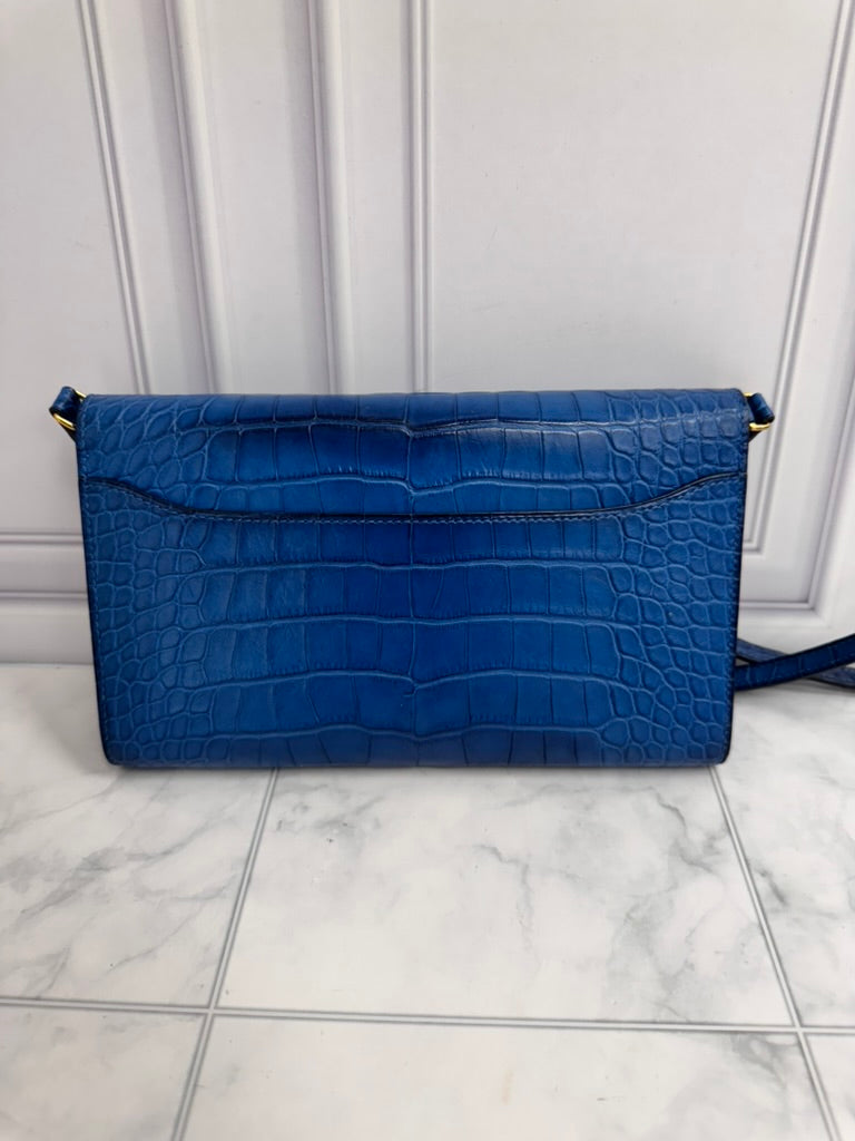Hermes Blue Alligator Constance To Go Wallet