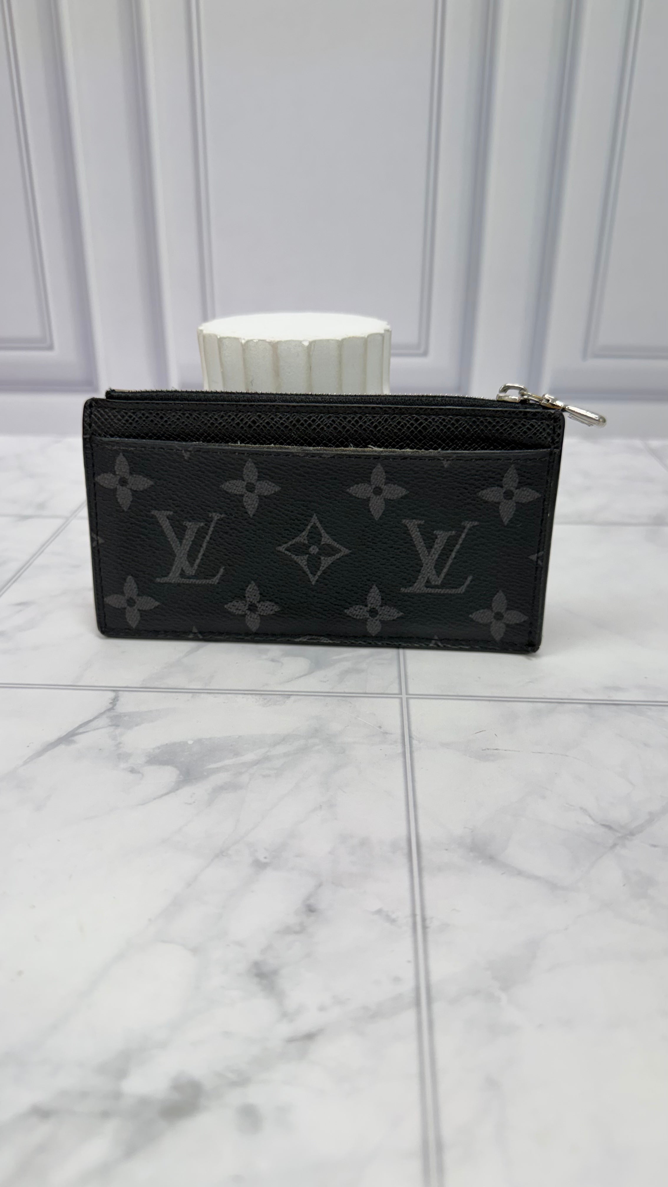 Louis Vuitton Monogram Eclipse Coin Card Case