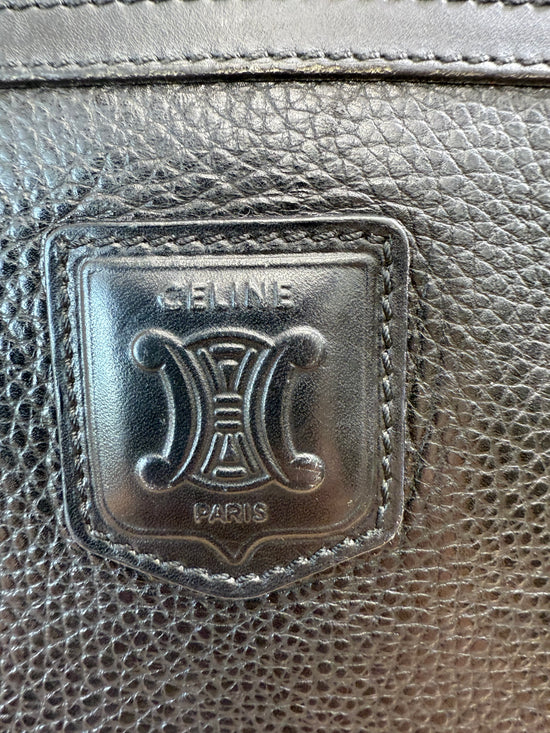 Celine Black Leather Clutch Bag