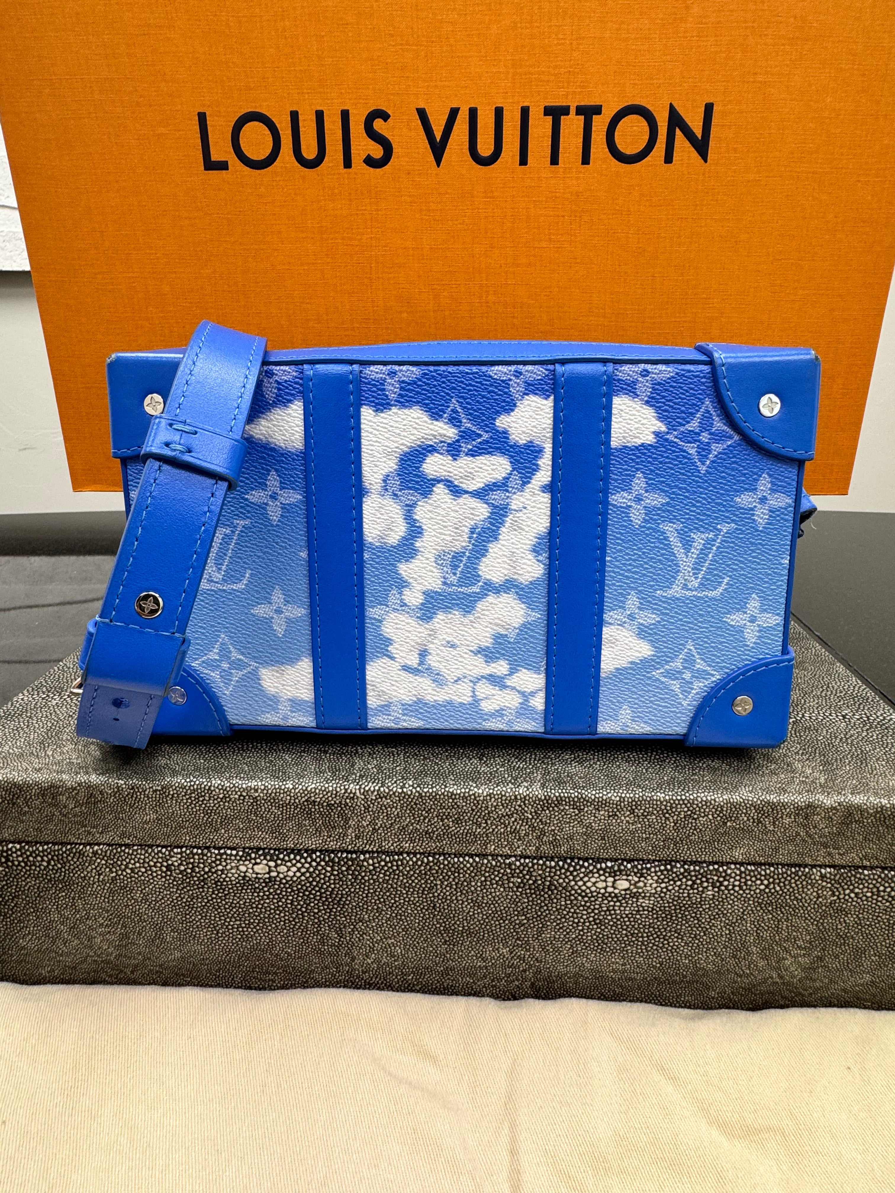 Louis Vuitton Blue Monogram Clouds Soft Trunk Crossbody