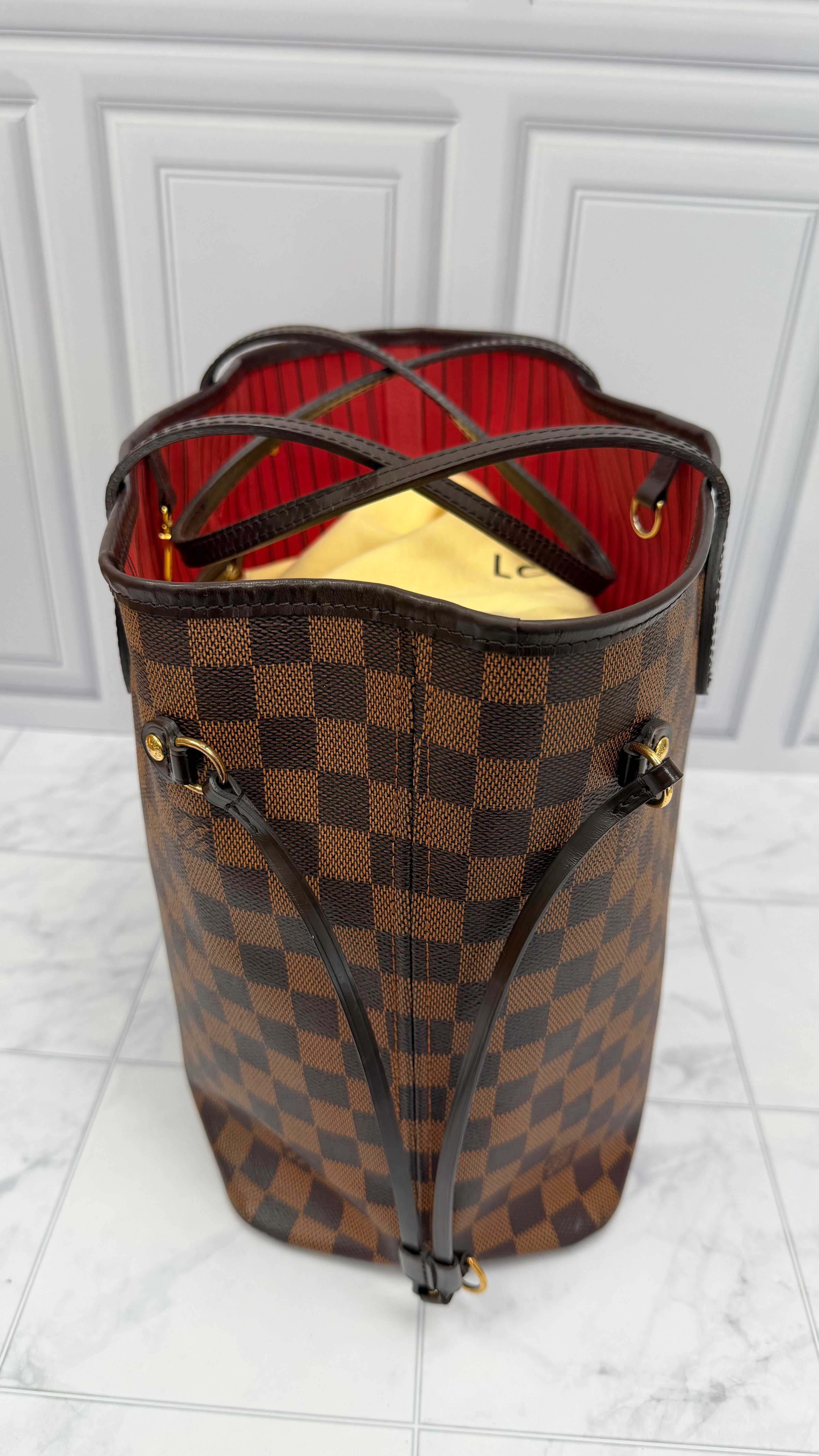 *DONS DROP* Louis Vuitton Damier Ebene Neverfull MM Tote Bag