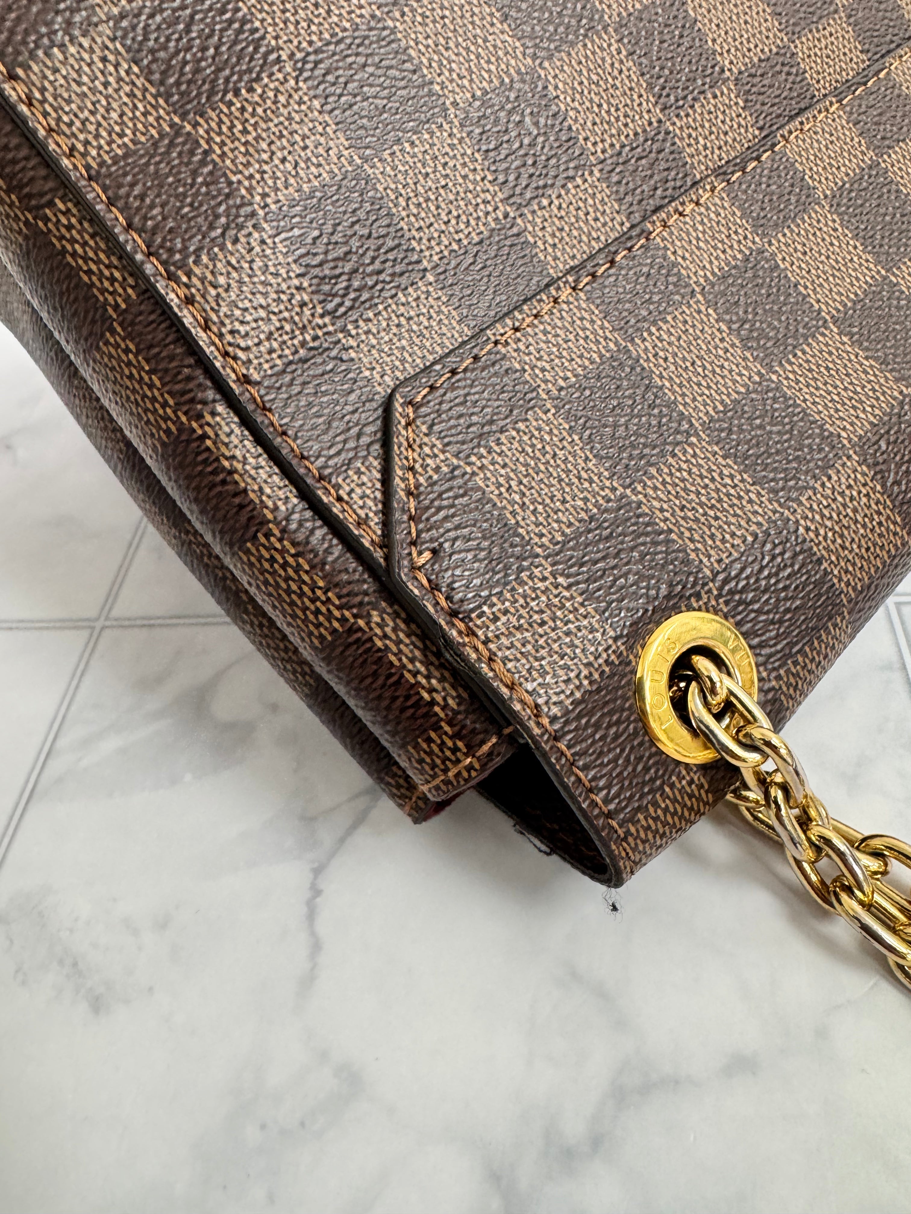 *DONS DROP* Louis Vuitton Damier Ebene Vavin PM Shoulder Bag