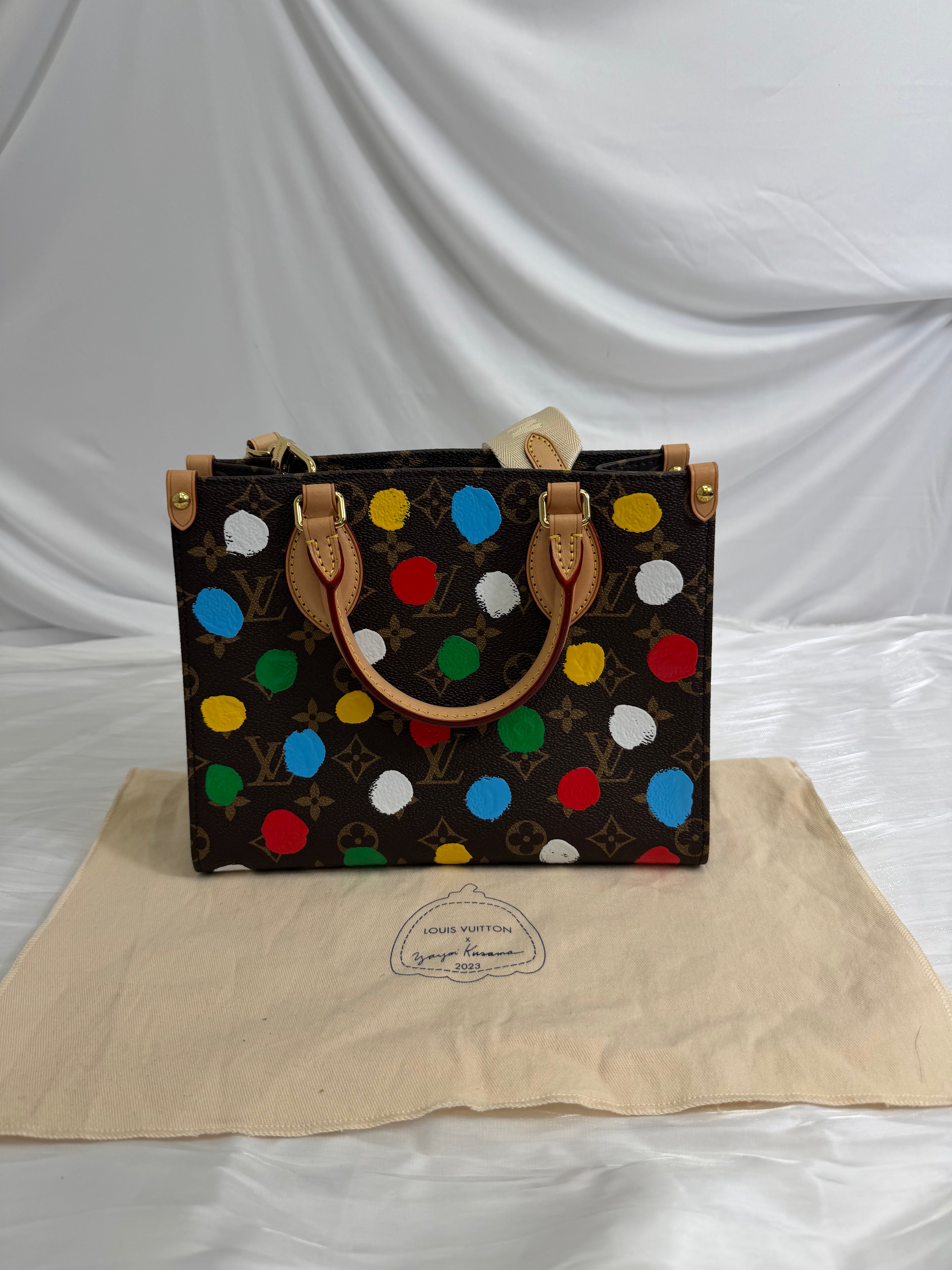 BRAND NEW Louis Vuitton X Yayoi Kusama Multicolor Dots On The Go PM