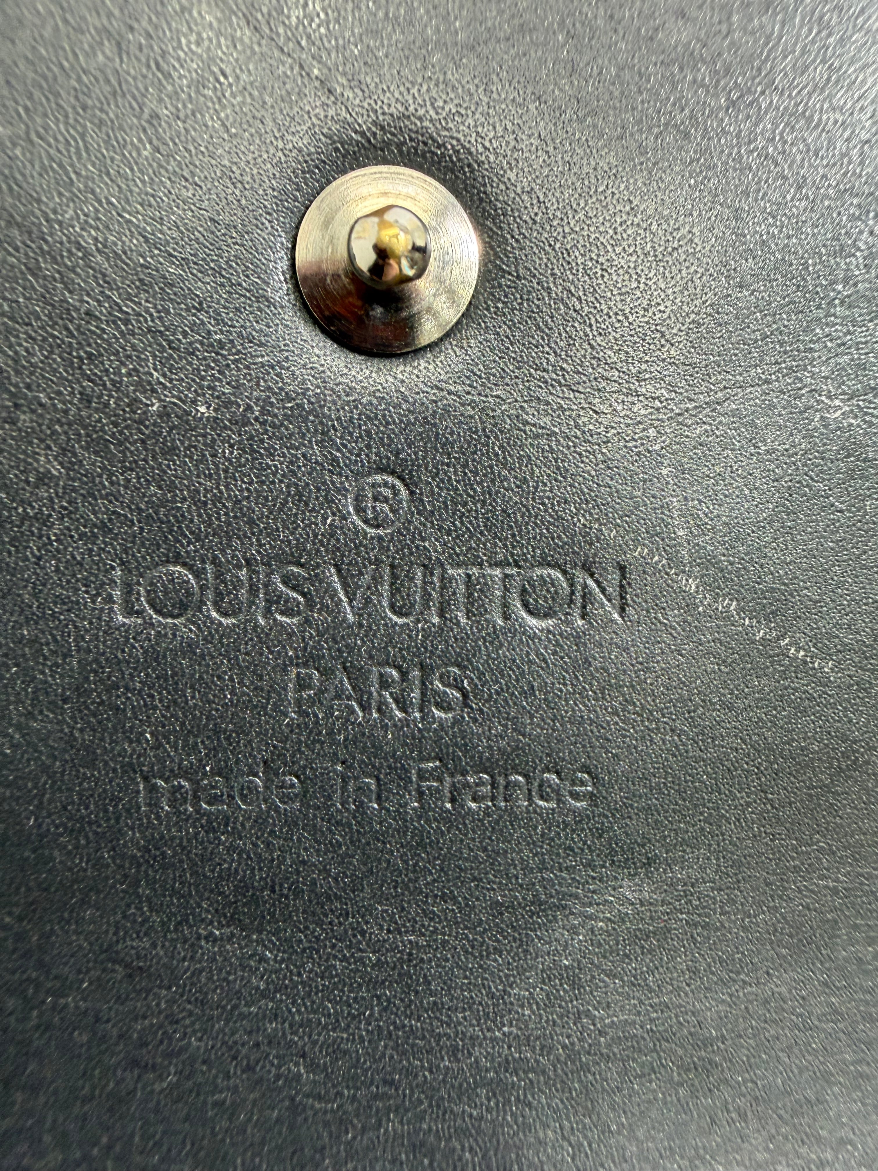 Louis Vuitton Gray Matte Vernis International Wallet