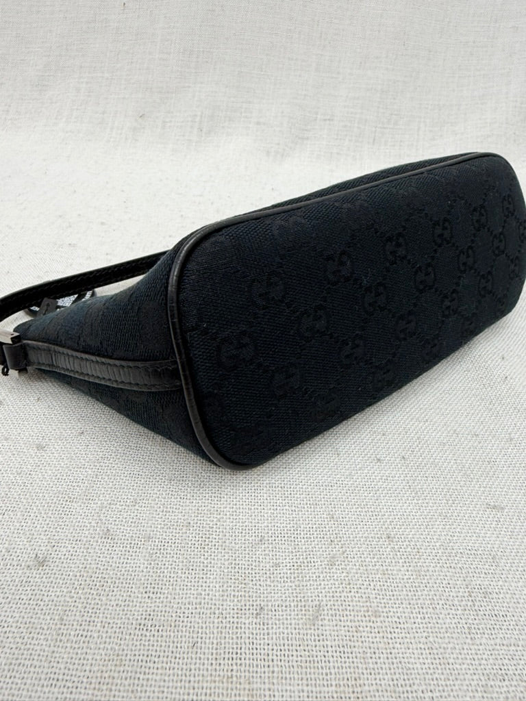 Gucci Black GG Canvas Mini Pochette