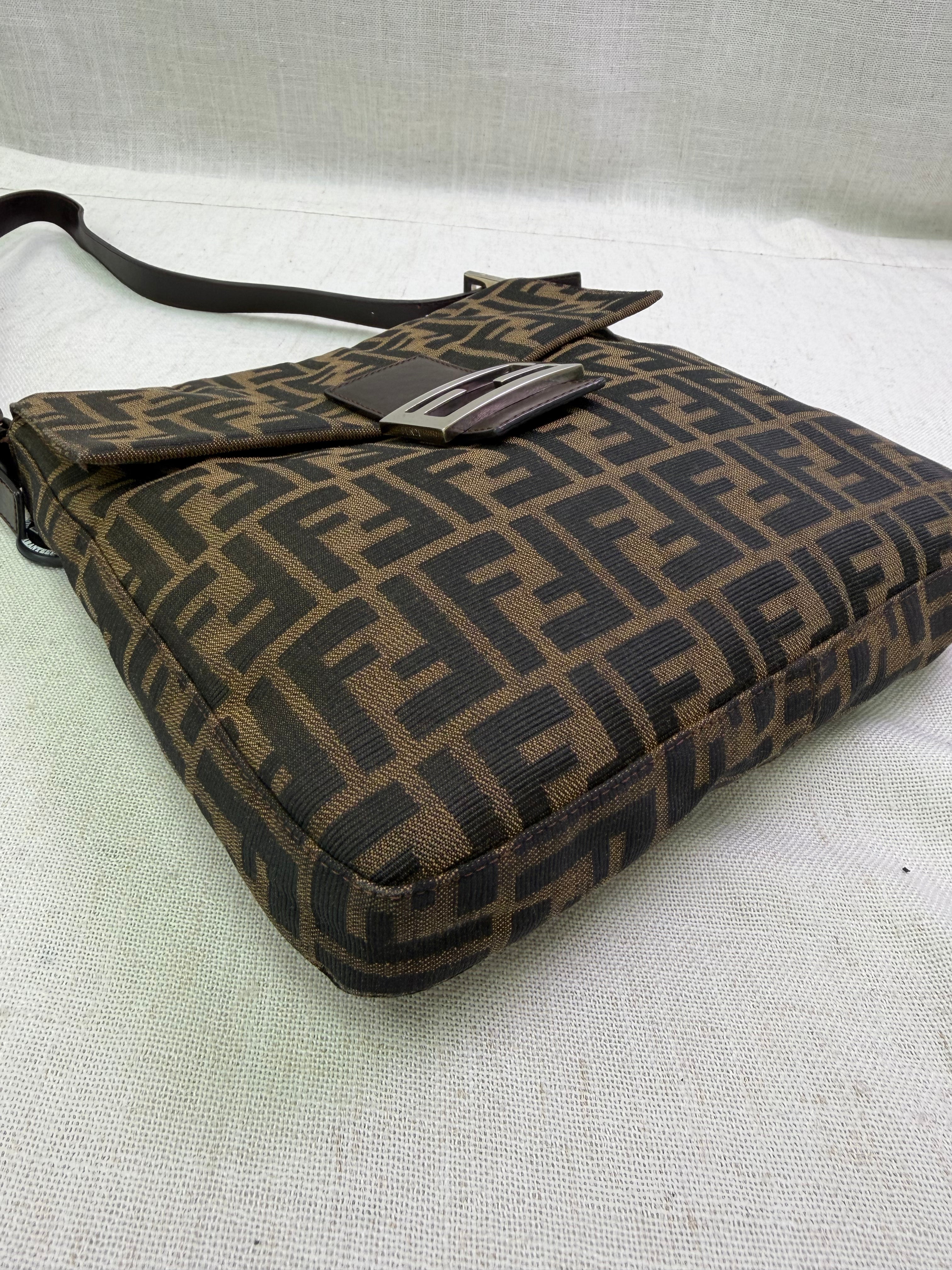 Fendi Brown Zucca Canvas Mama Forever Shoulder Bag