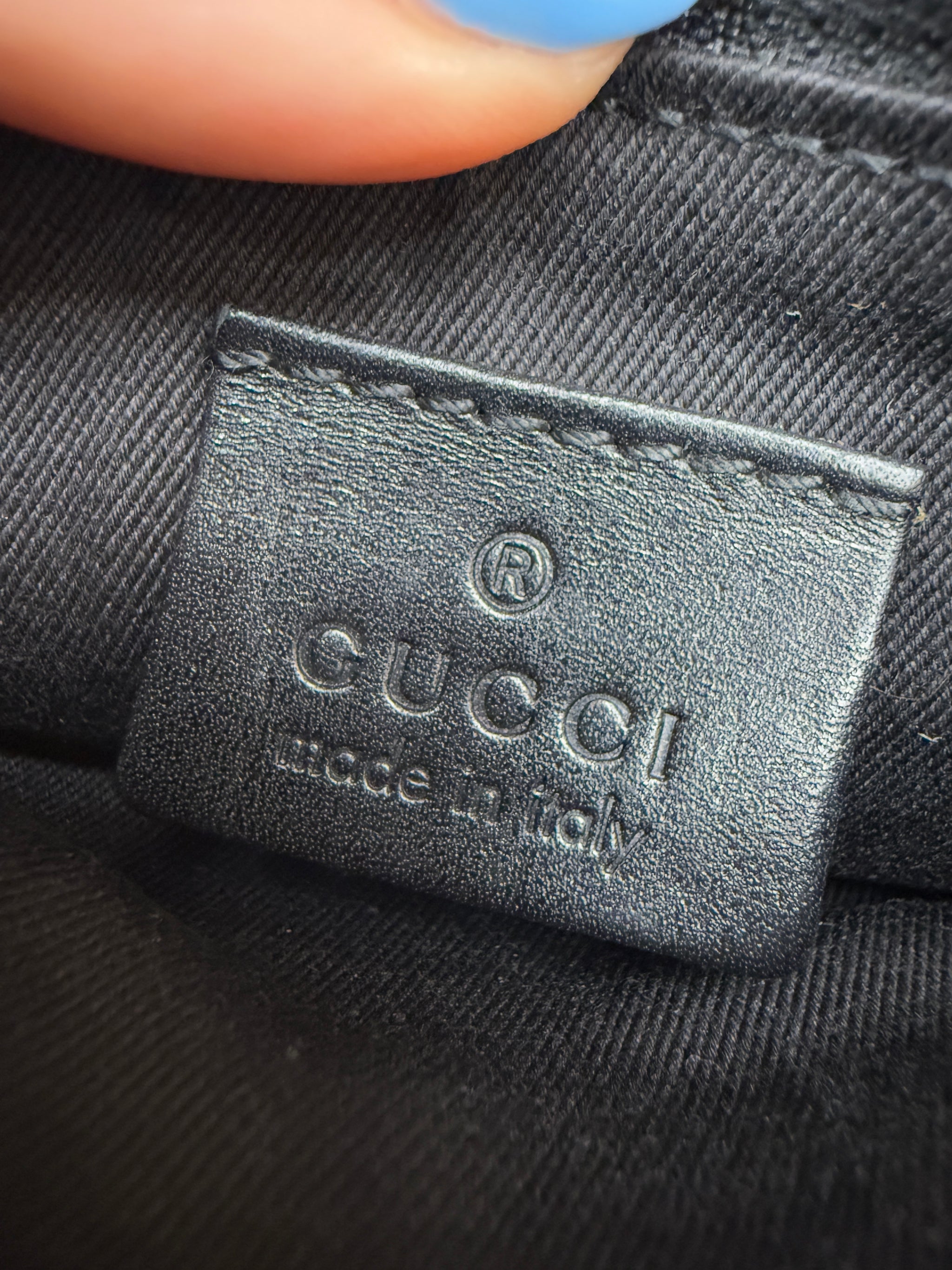 Gucci GG Black Canvas Tote Bag