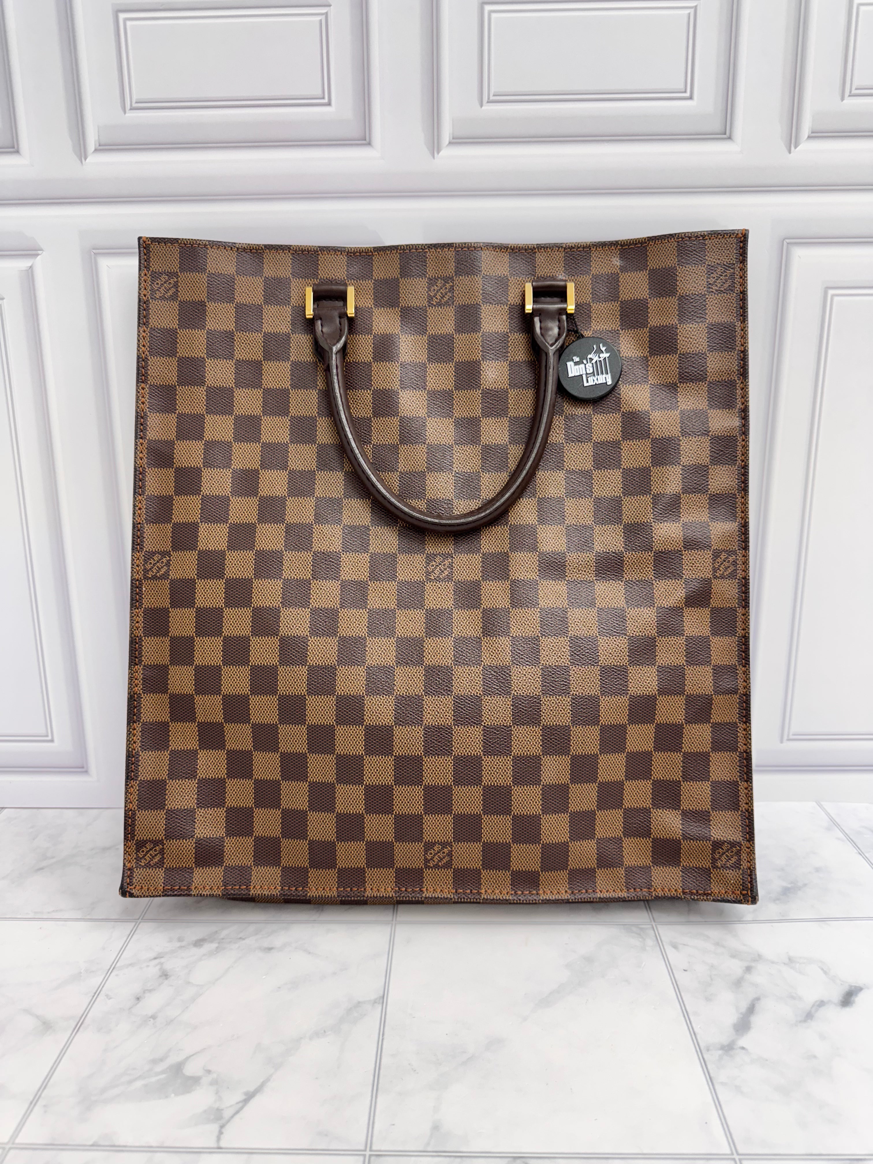Louis Vuitton Damier Ebene Sac Plat GM