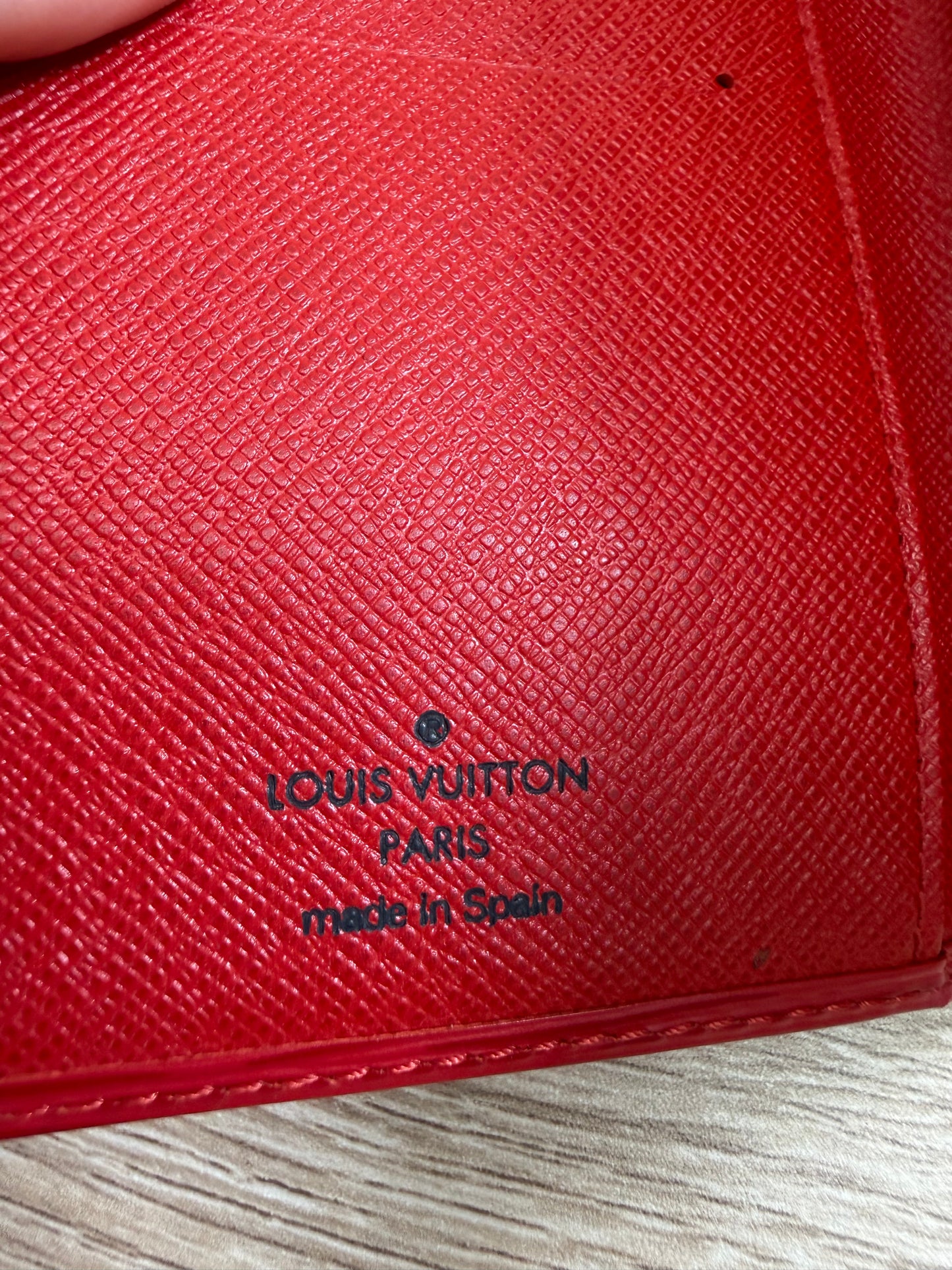 Louis Vuitton Red Epi Long Wallet