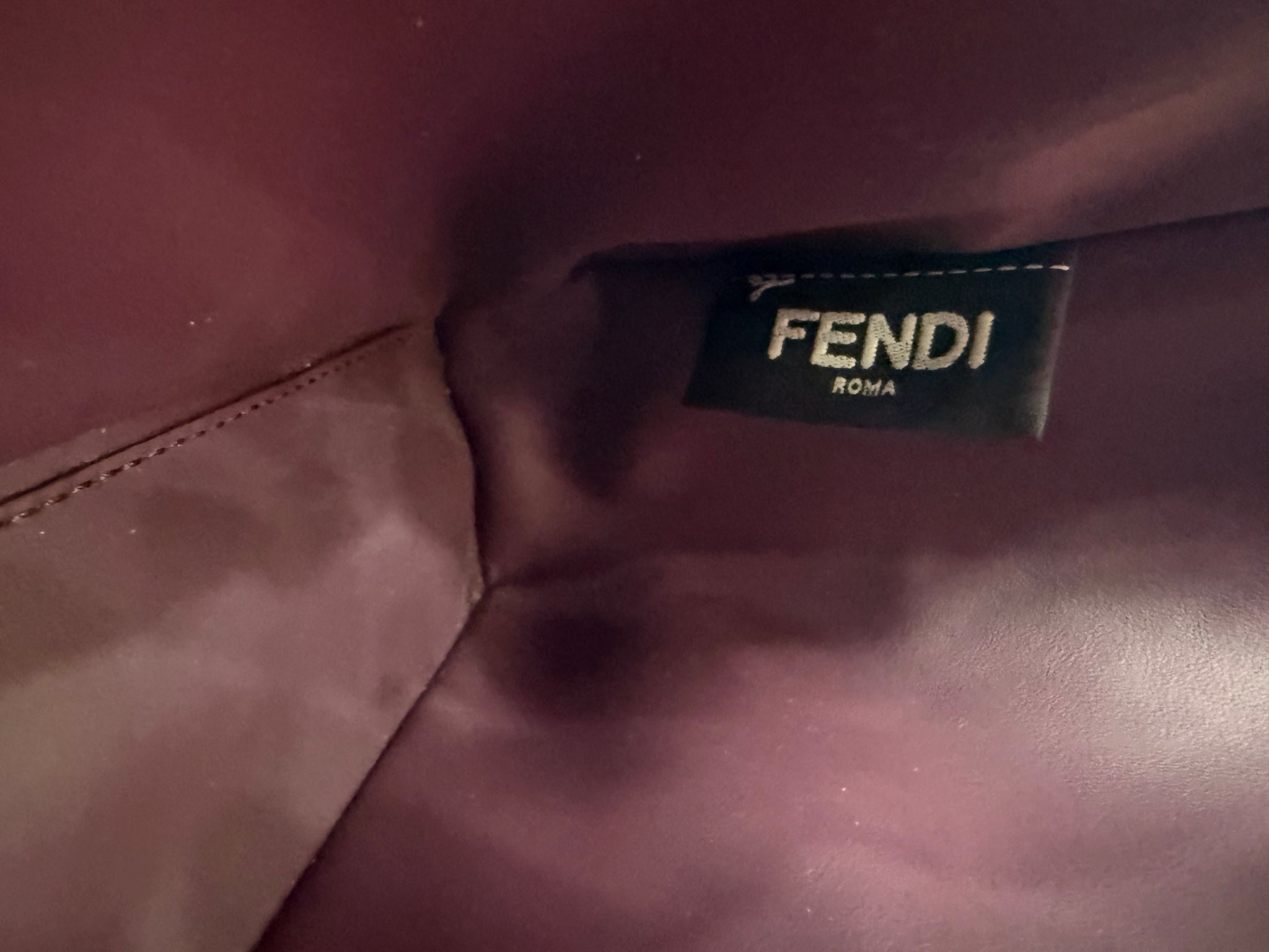 Fendi Grey Leather Petite 2Jours Bag