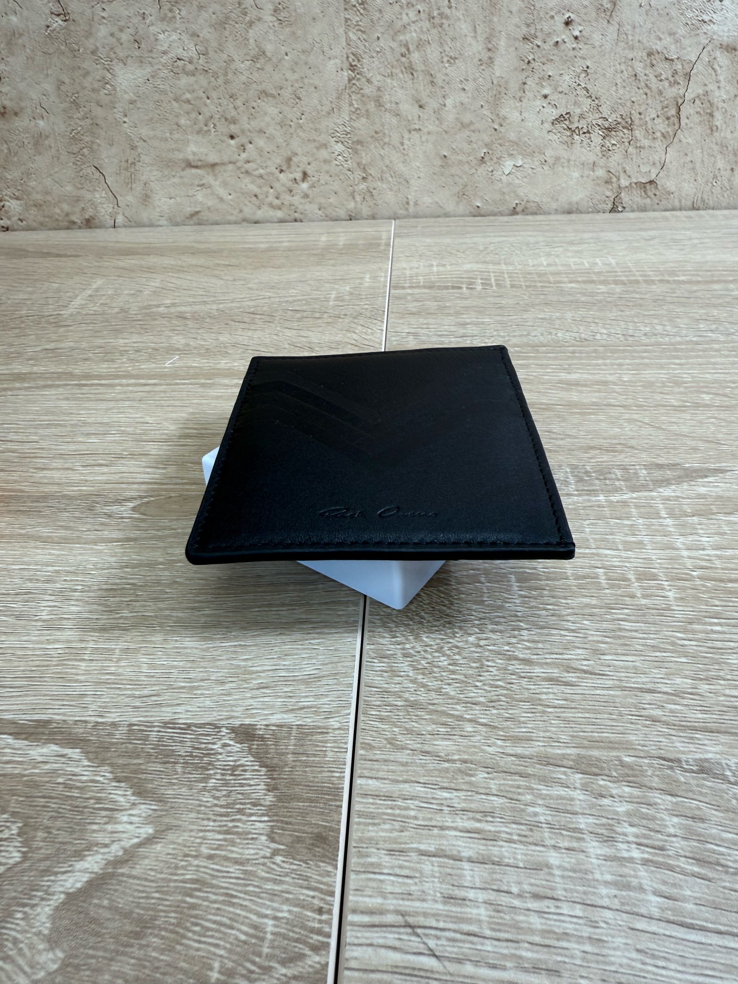 BRAND NEW Rick Owens Black Leather Card Holder