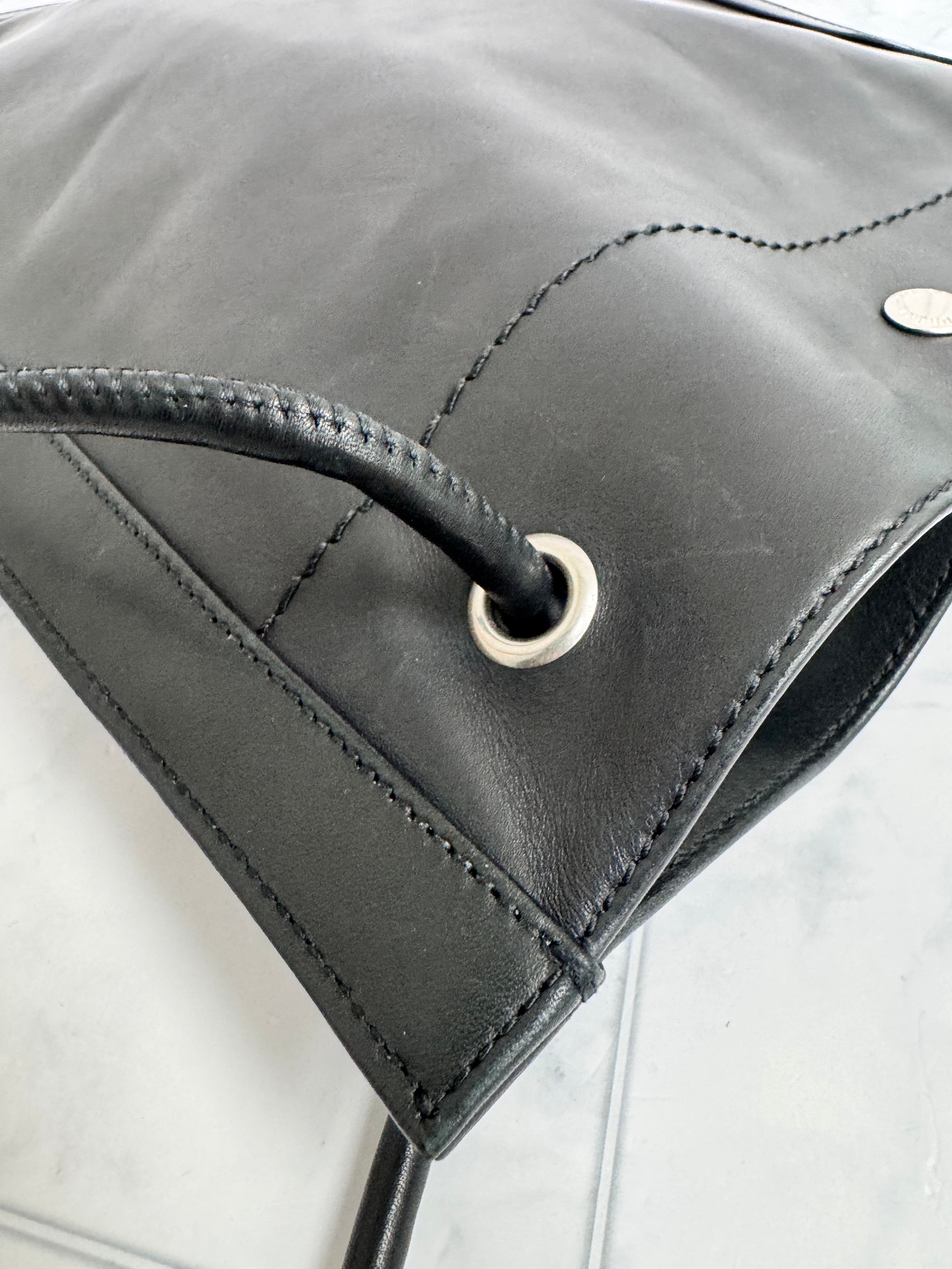 *DONS DROP* Saint Laurent YSL Black Calfskin Universite Flat Crossbody Bag