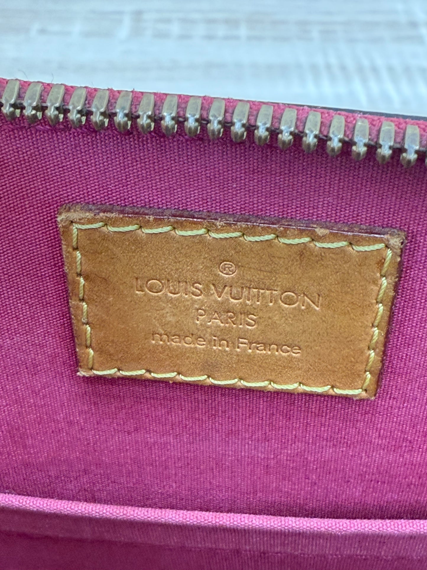 Louis Vuitton Red Vernis Patent Leather Alma BB