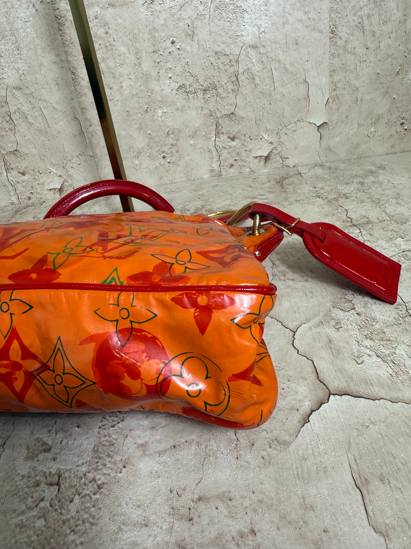 Louis Vuitton X Richard Prince Limited Edition Watercolor Patent Shoulder Bag